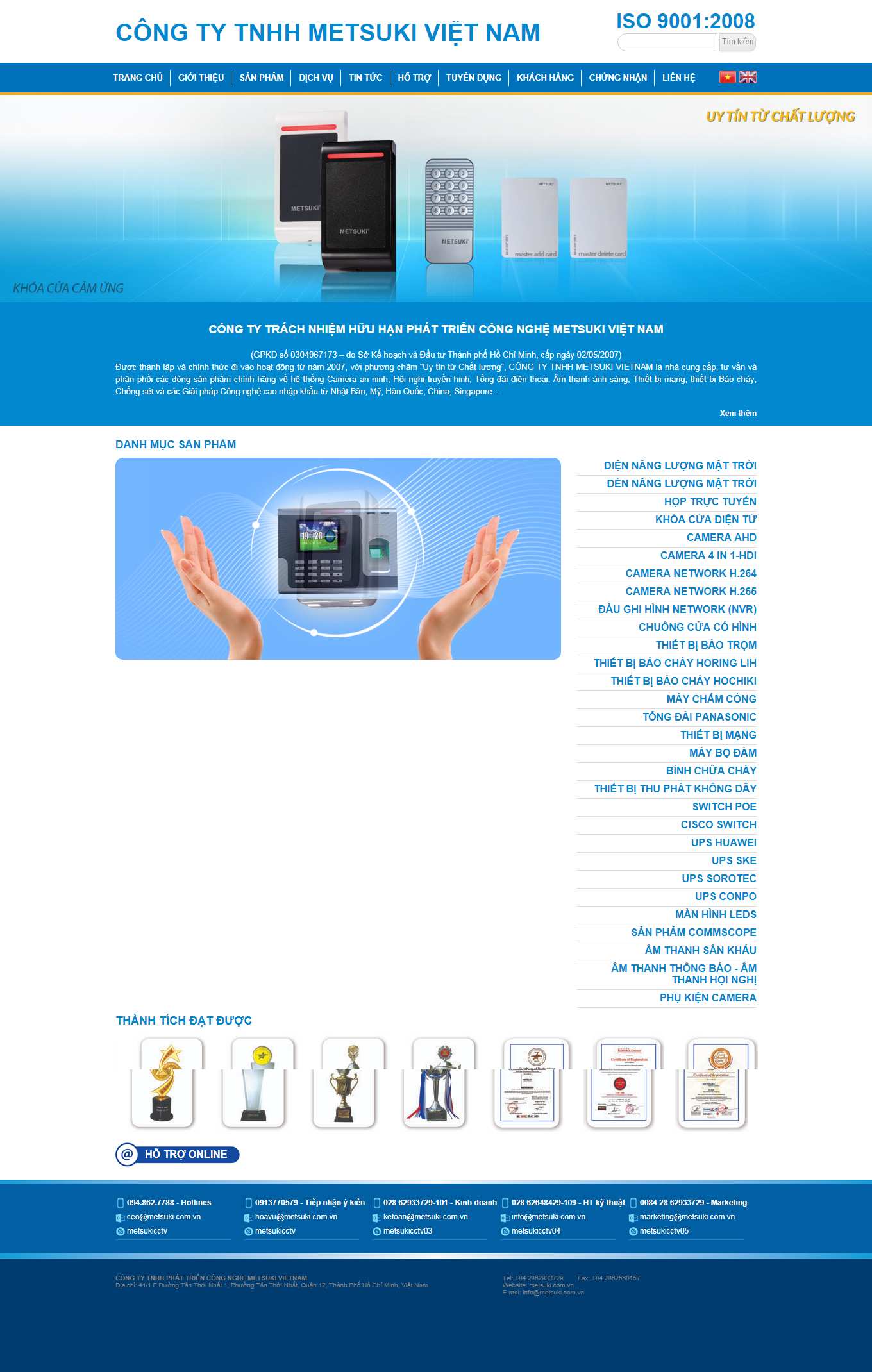 [ngoinhaantoan] Thiết kế Website web hệ thống an ninh - metsukicomvn