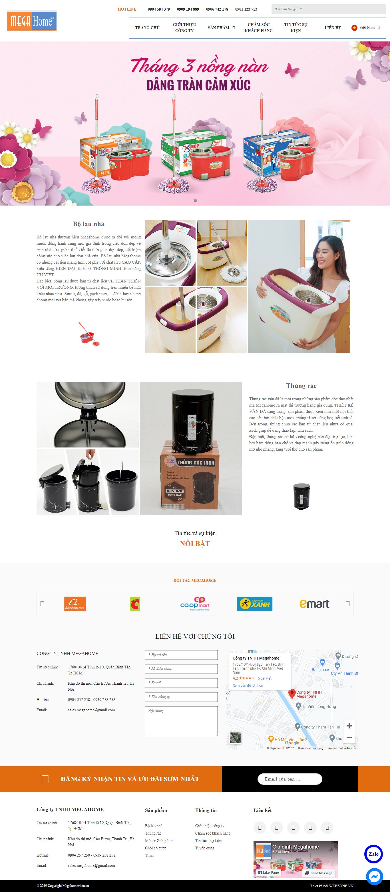 [daidongtien] Thiết kế Website Web đồ gia dụng - megahomevietnamcom