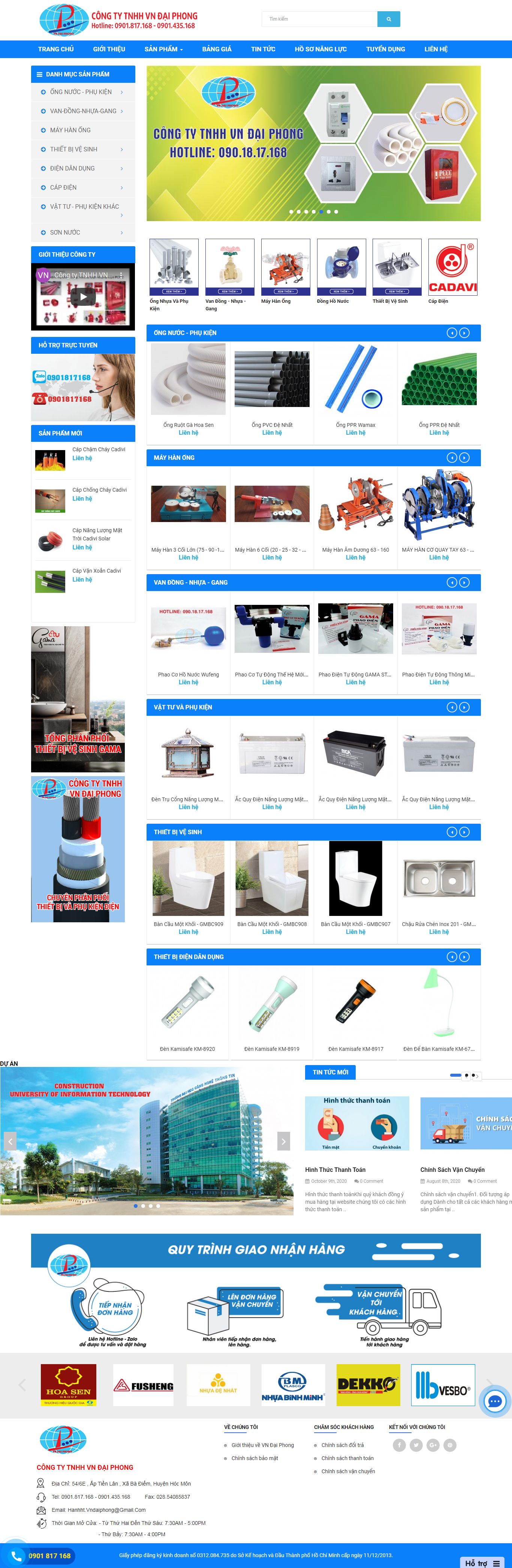 [hyundaebidet] Thiết kế Website Web thiết bị vệ sinh - vndaiphongcom