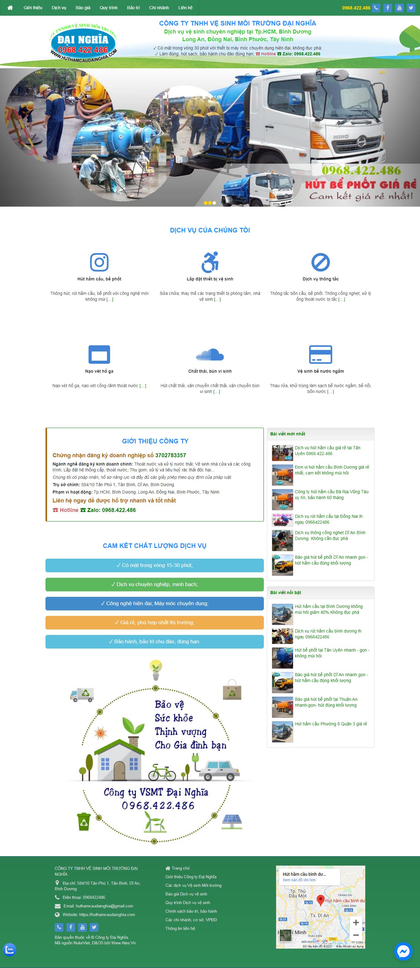 [vea] Thiết kế Website Web môi trường - huthamcaudainghiacom