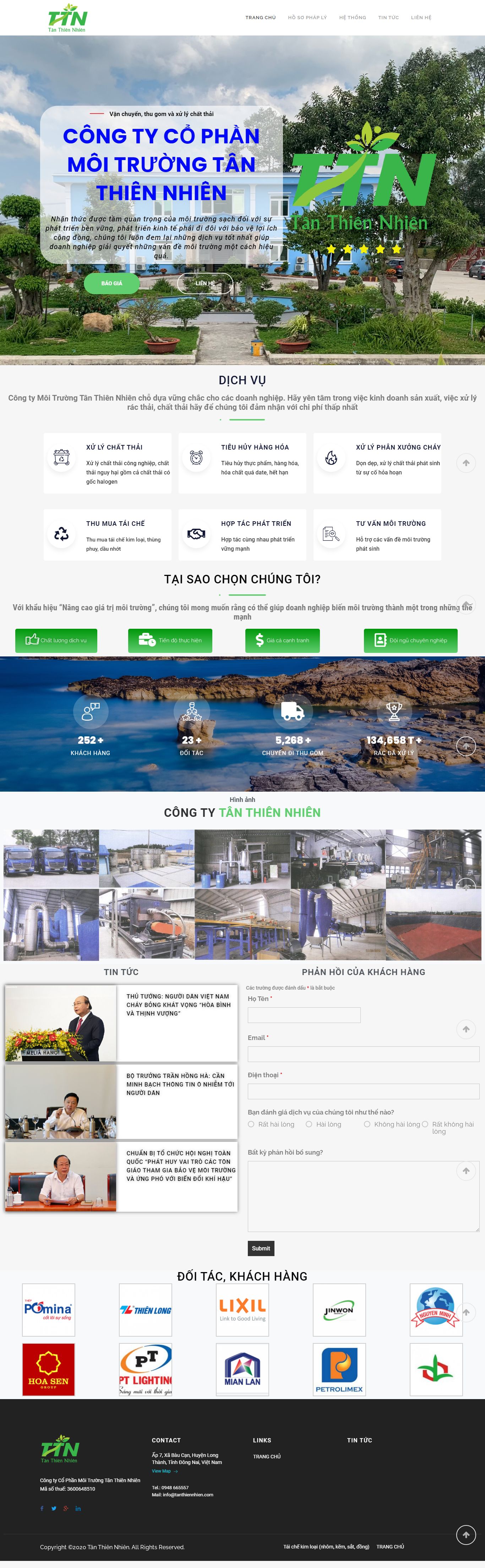 [vea] Thiết kế Website Web môi trường - tanthiennhiencom