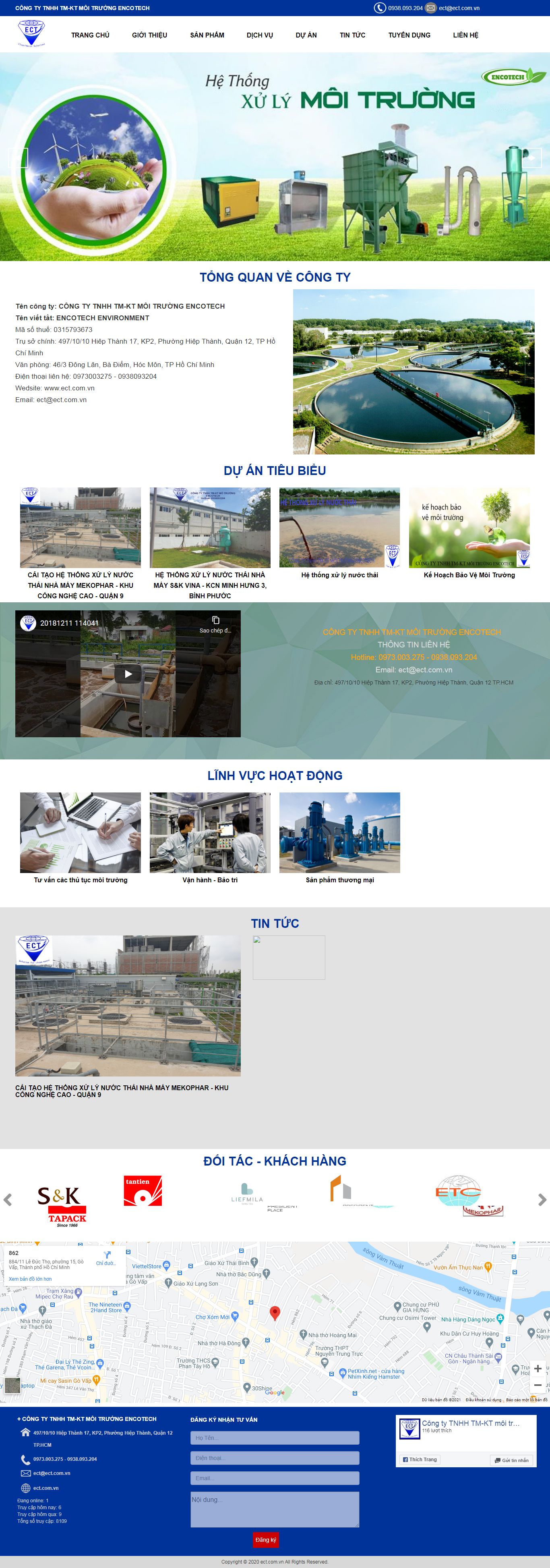 [vea] Thiết kế Website Web môi trường - ectcomvn