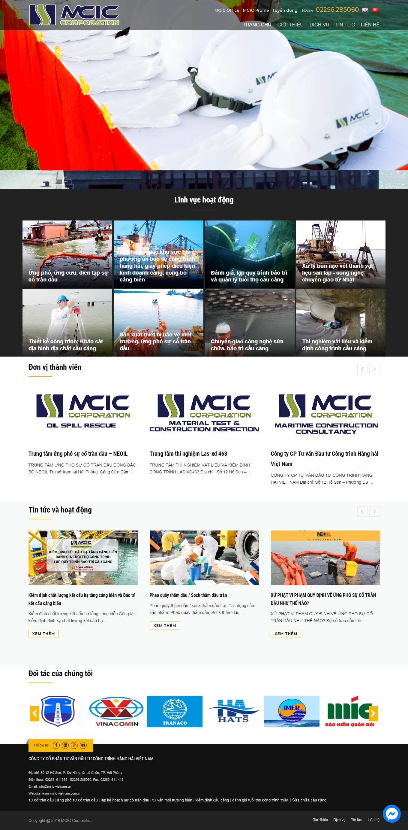 [pilotco2] Thiết kế Website web hàng hải - mcic-vietnamcomvn