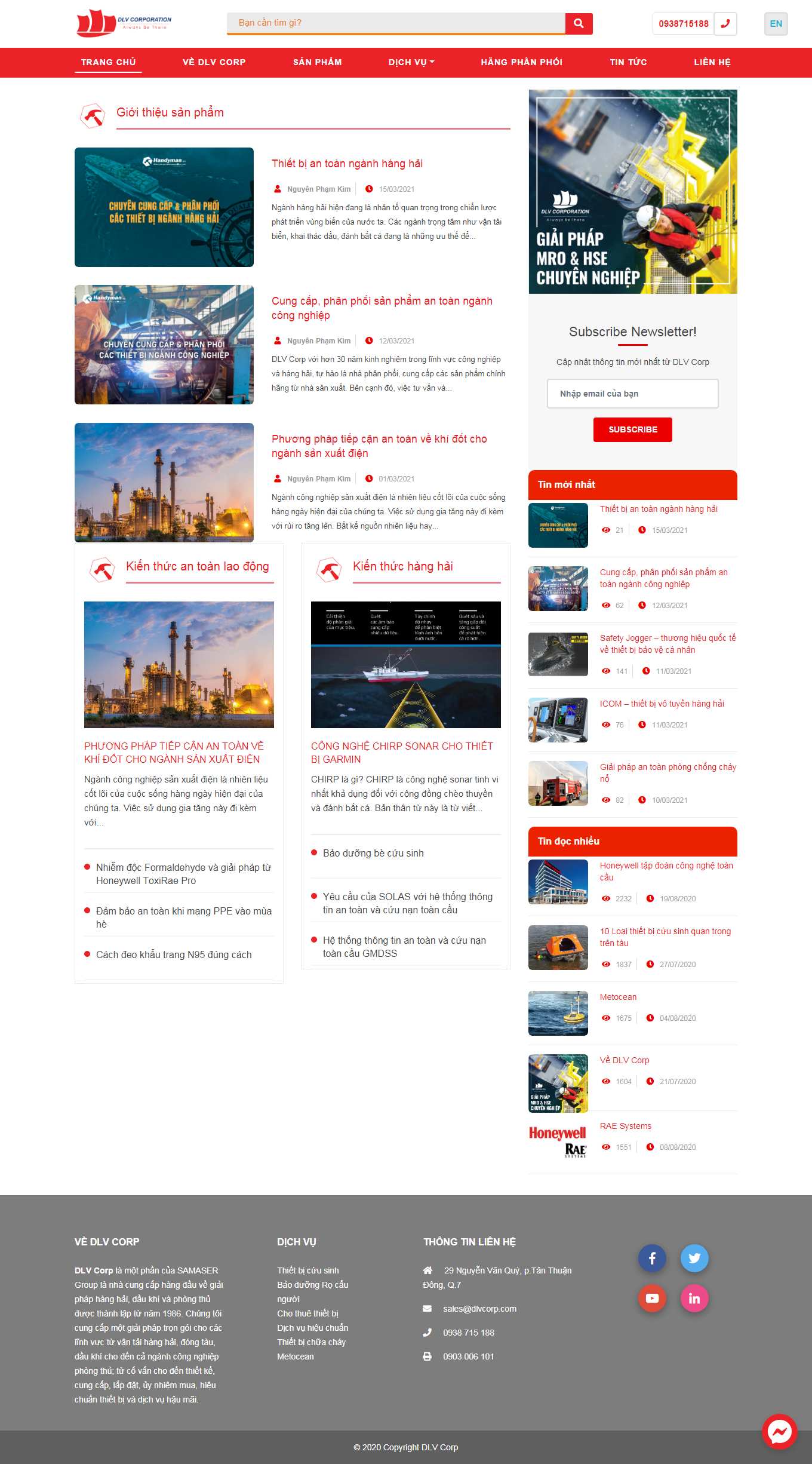 [pilotco2] Thiết kế Website web hàng hải - dlvcorpcom