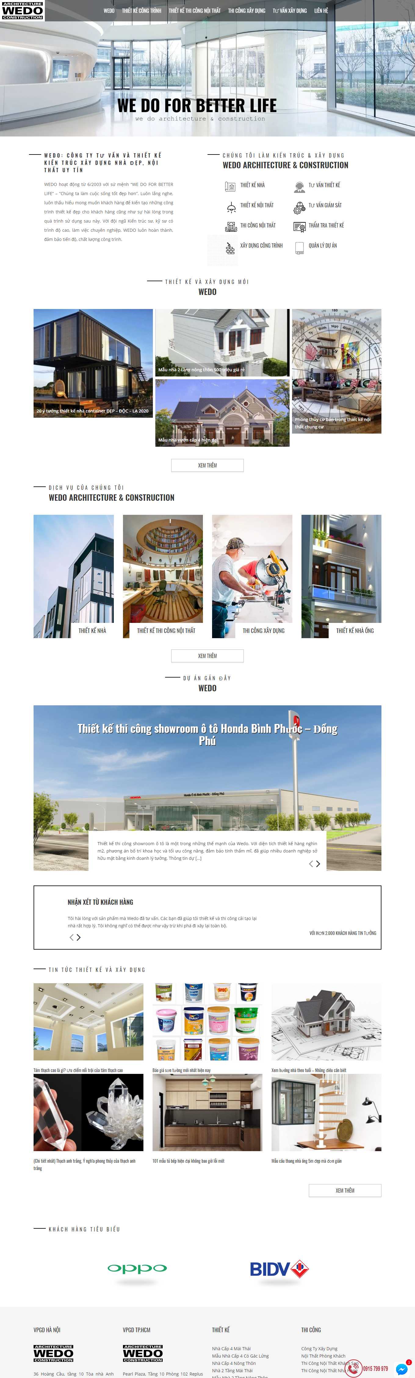 Thiết kế Website web xây dựng - wedovn