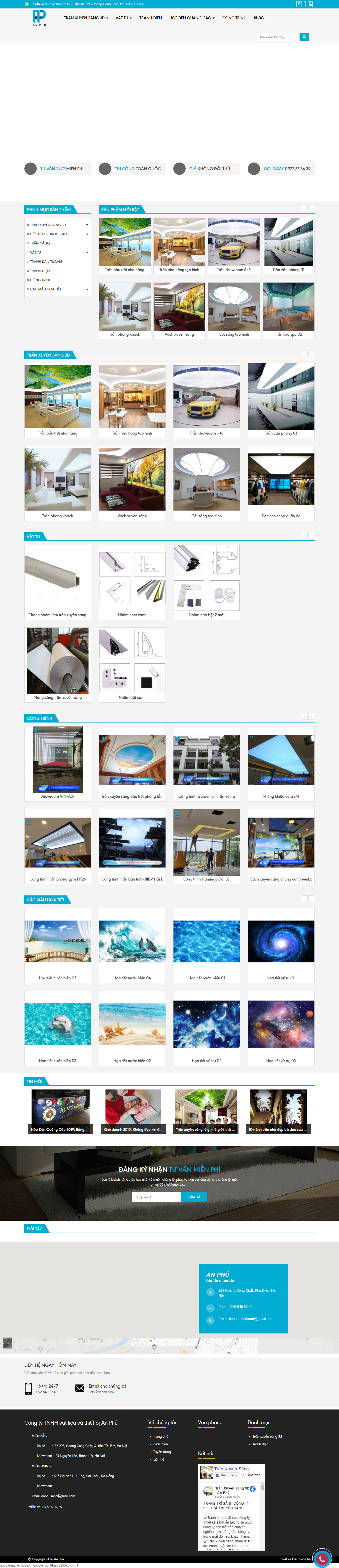 [vietcanvas] Thiết kế Website web bán tranh 3d - tranxuyensang3dvn