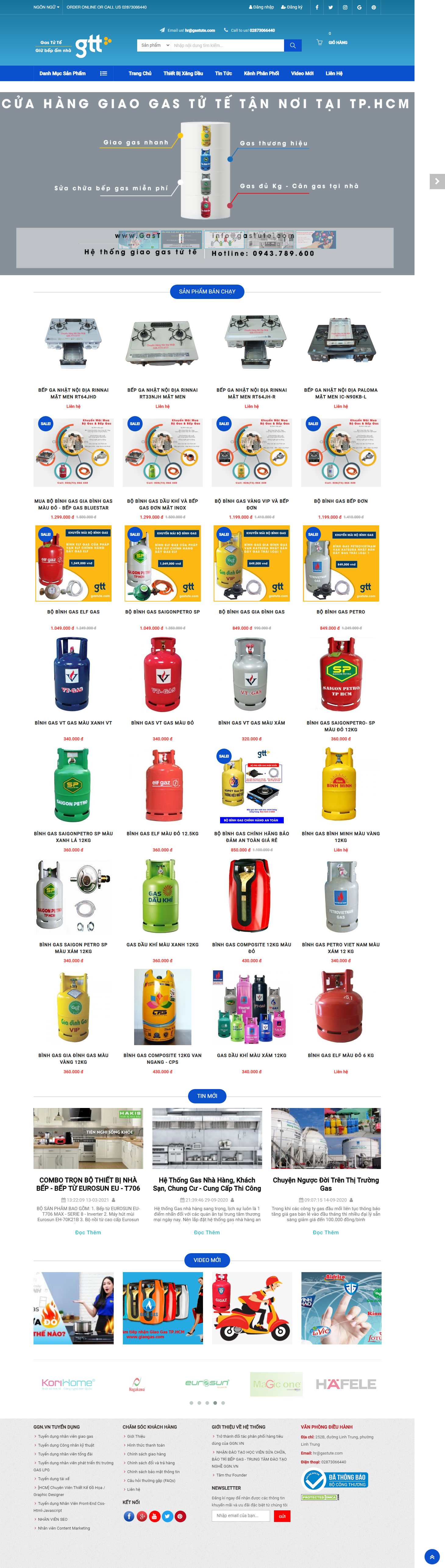 [bepgashathanh] Thiết kế Website web giao ga - gastutecom