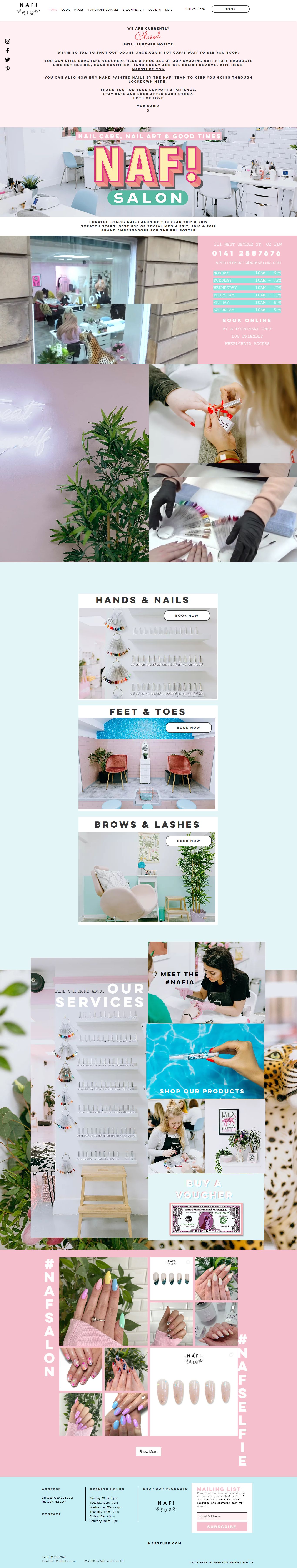 [euphorea] Thiết kế Website web salon nails - wwwnafsaloncom