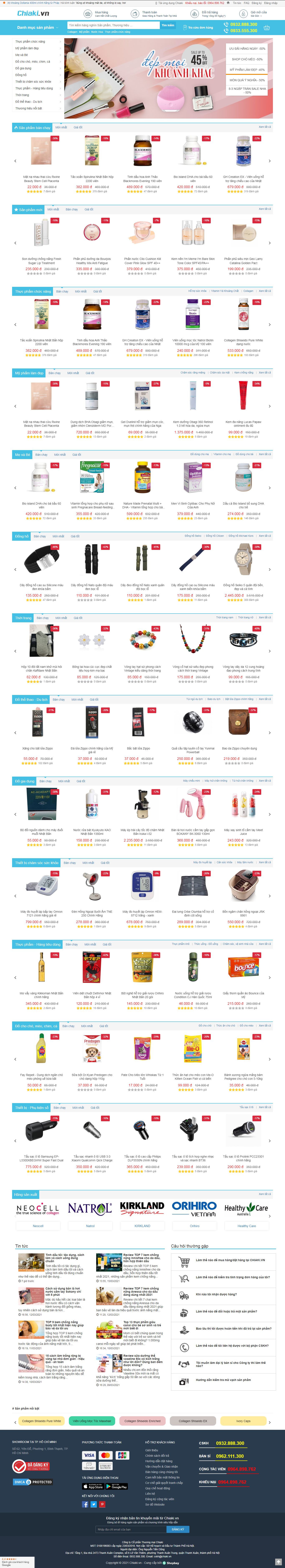 [] Thiết kế Website web mỹ phẩm làm đẹp - chiakivn