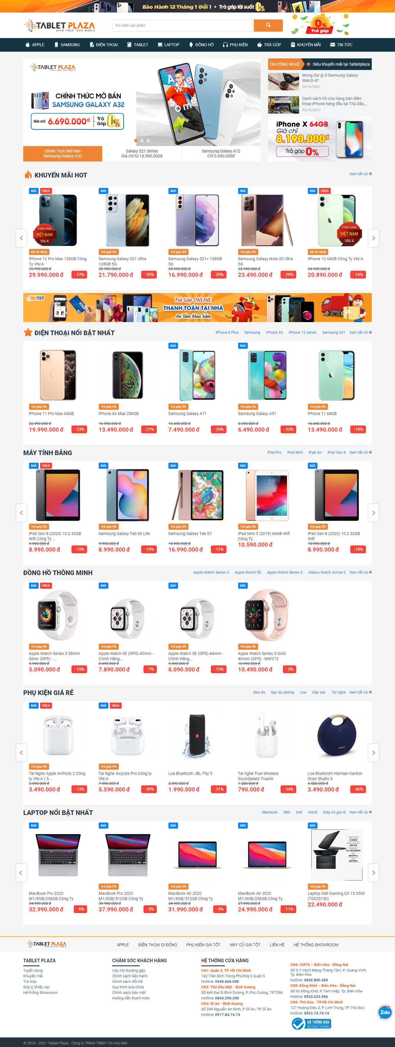 [techworldmobile] Thiết kế Website web bán điện đoại di động - iphonediancom