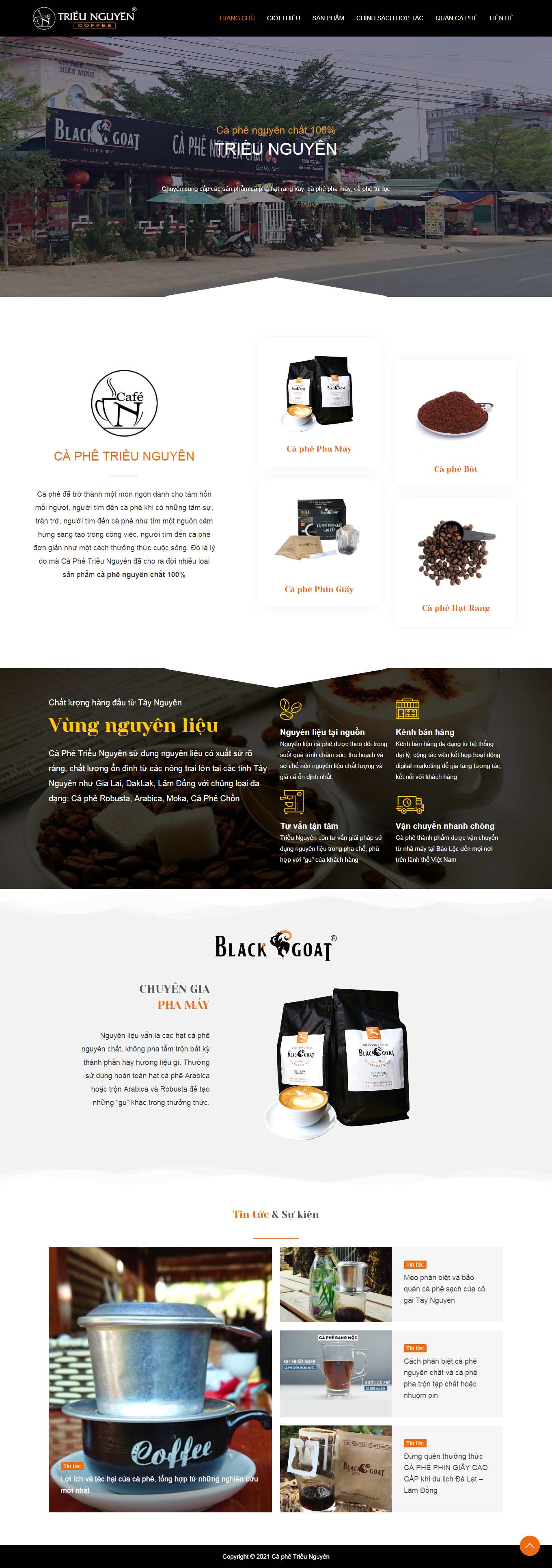 [kientruchdecor] Thiết kế Website web có sẵn - caphetrieunguyencom