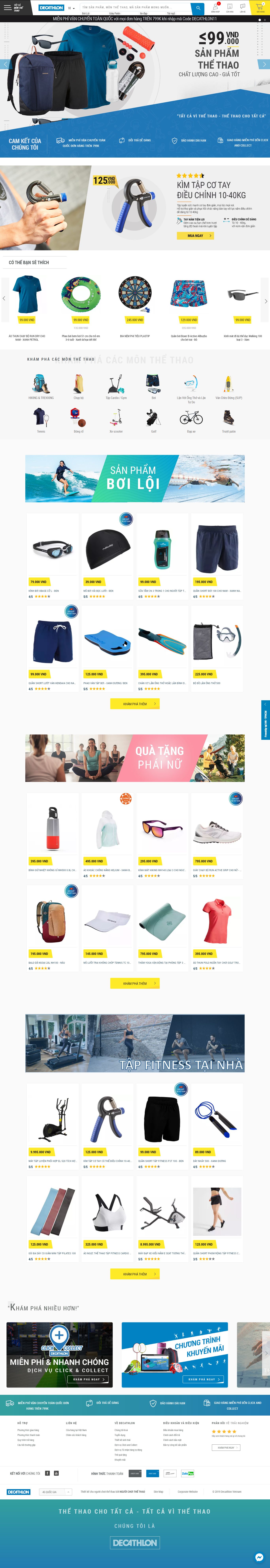 [thethaothientruong] Thiết kế Website web dụng cụ thể thao - wwwdecathlonvn