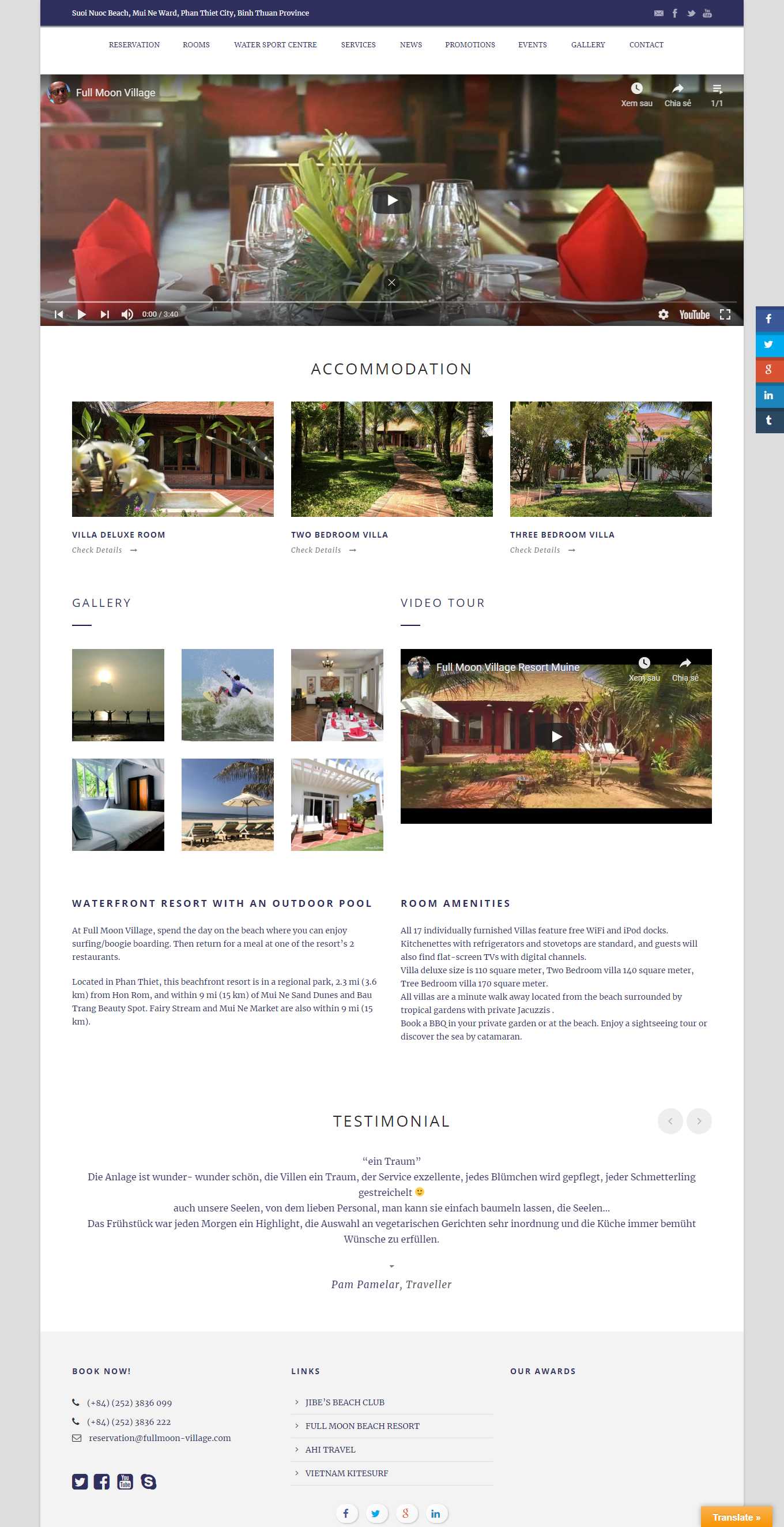 [yendungresort] Thiết kế Website web khu resort - wwwfullmoon-villagecom