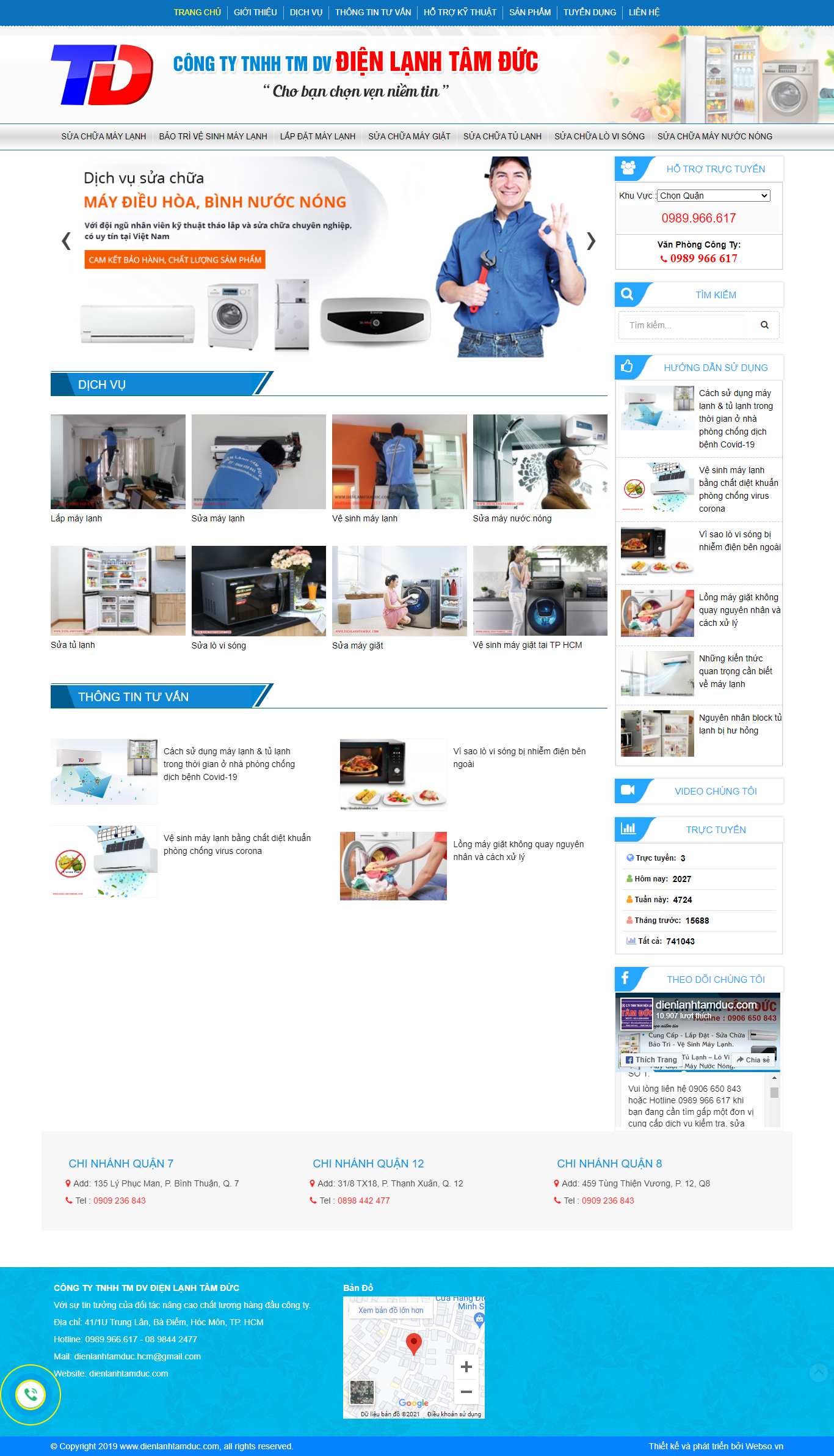 [thethaothientruong] Thiết kế Website web dụng cụ thể thao - dienlanhtamduccom