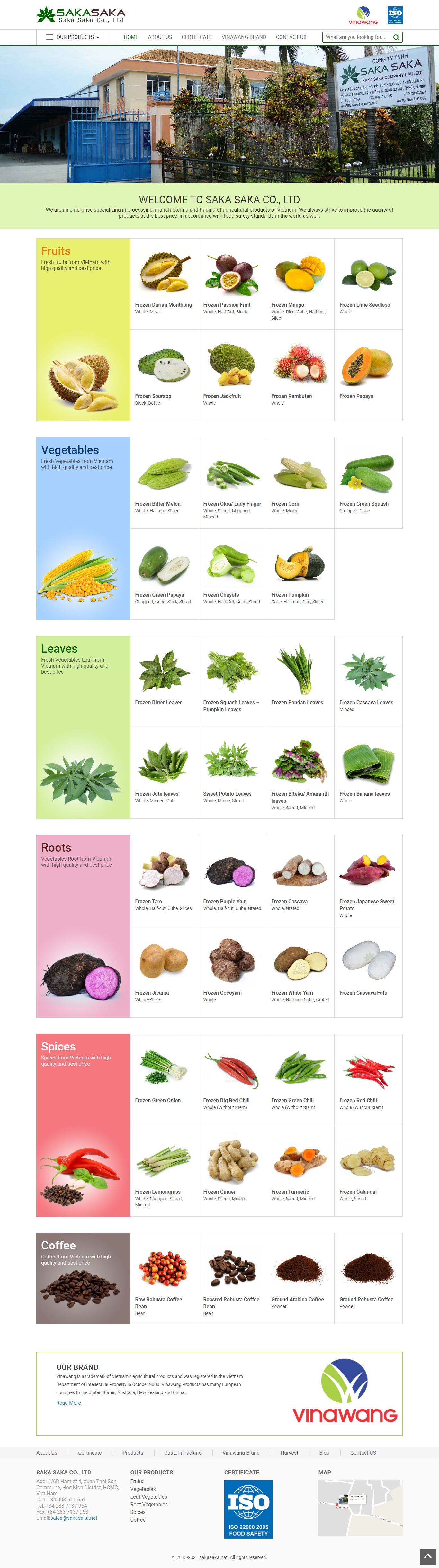 Thiết kế Website web bán hoa quả sạch - sakasakanet