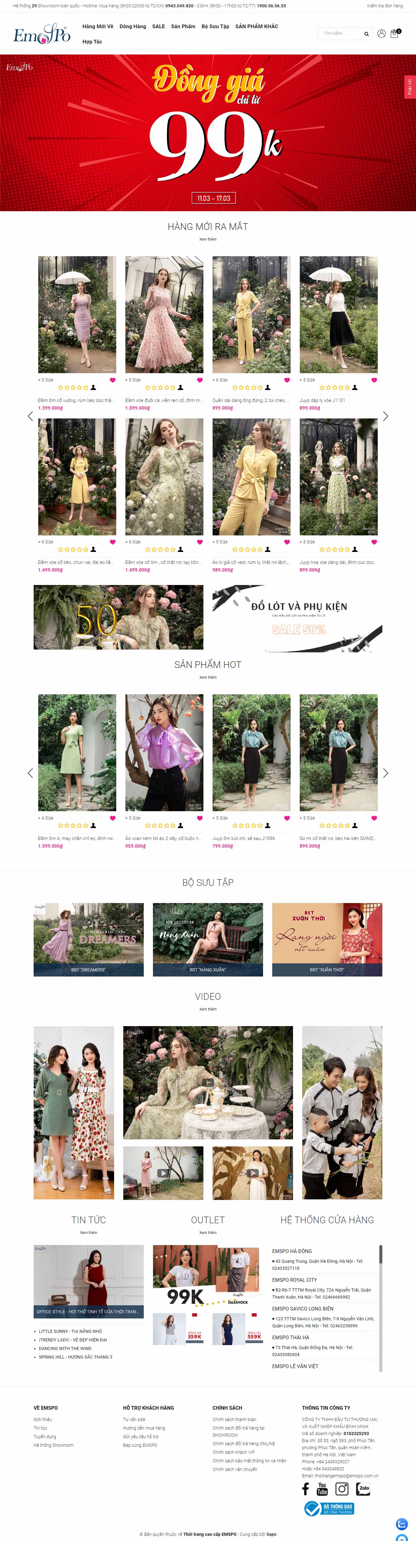 Thiết kế Website web chuyên nghiệp hà nội - wwwemspocomvn