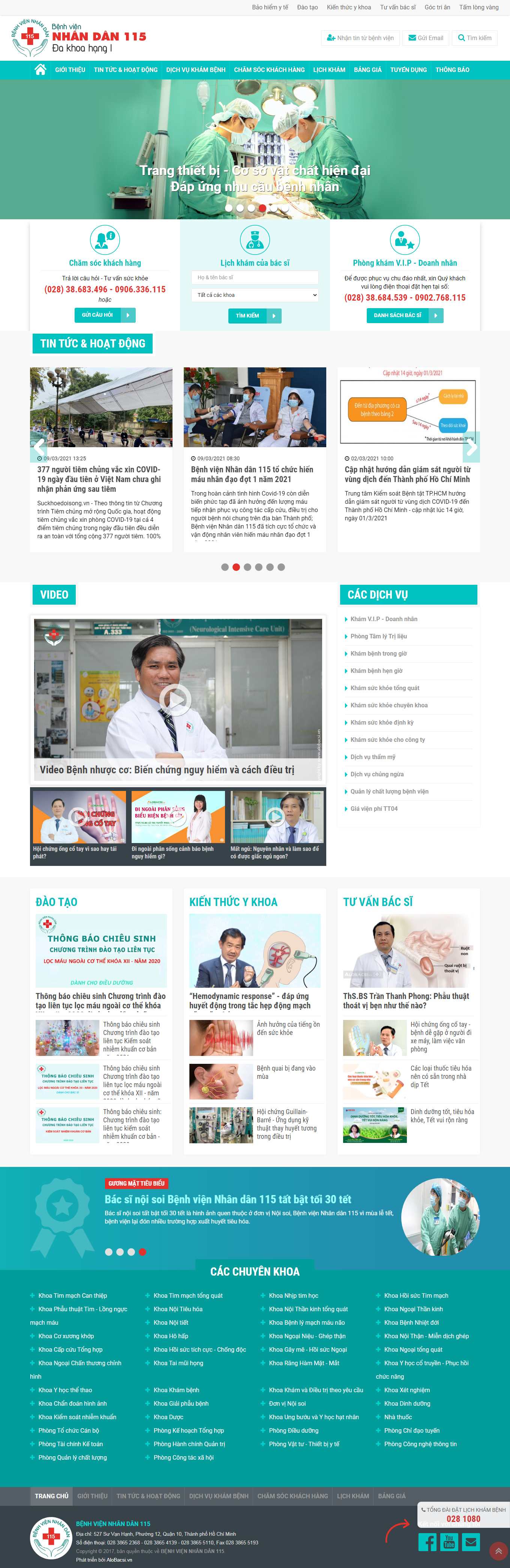 [mulrose] Thiết kế Website web chuyên nghiệp tại tphcm - benhvien115comvn