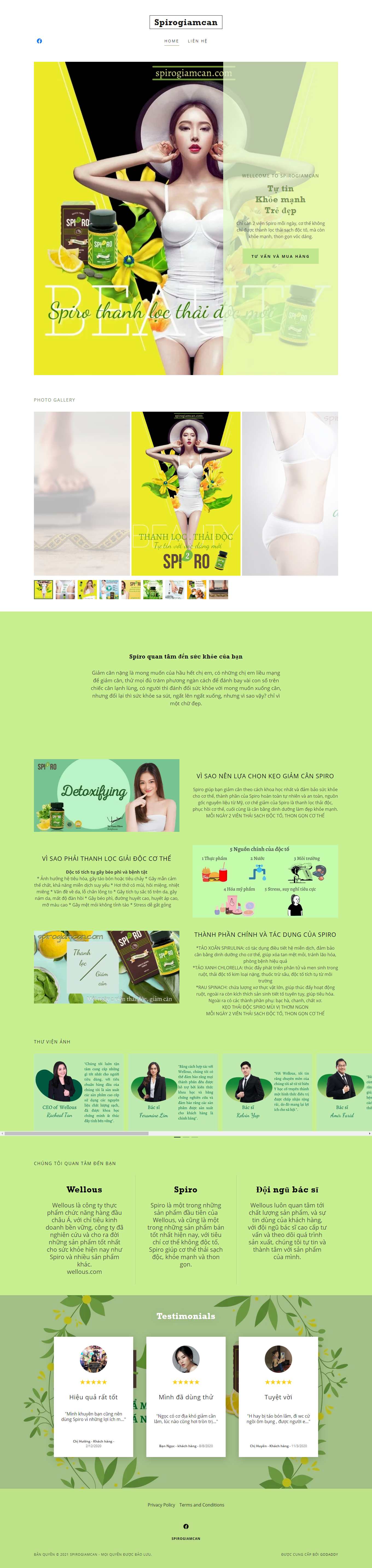 [giant] Thiết kế Website web quảng cáo google - spirogiamcancom