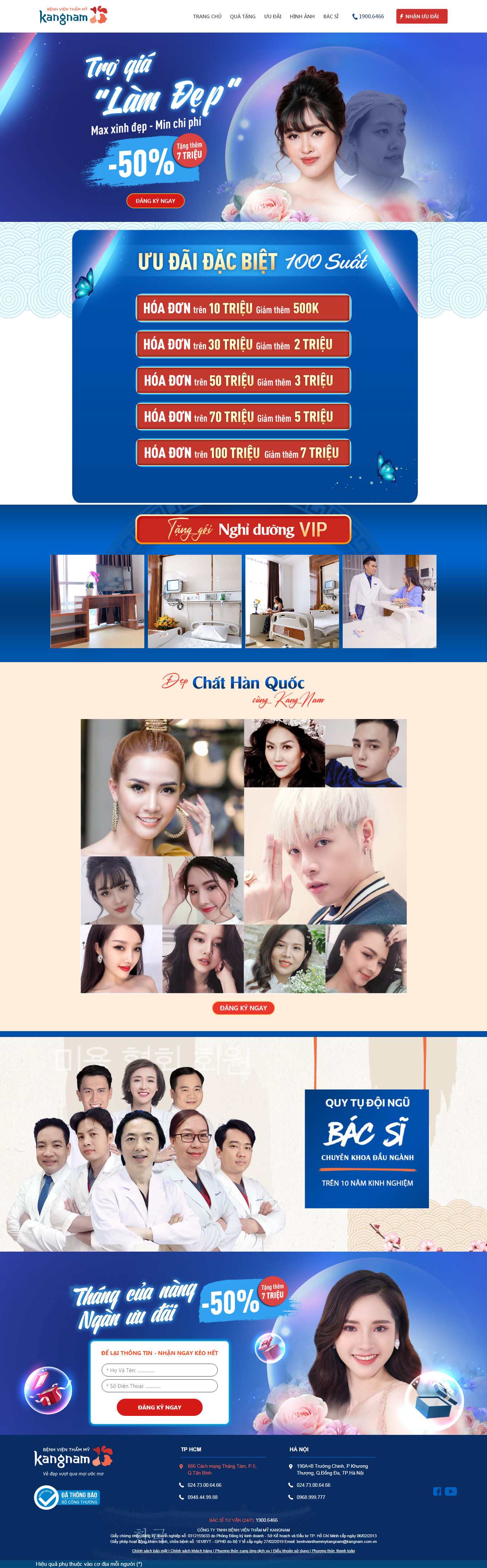 [giant] Thiết kế Website web quảng cáo google - benhvienthammykangnamcomvn