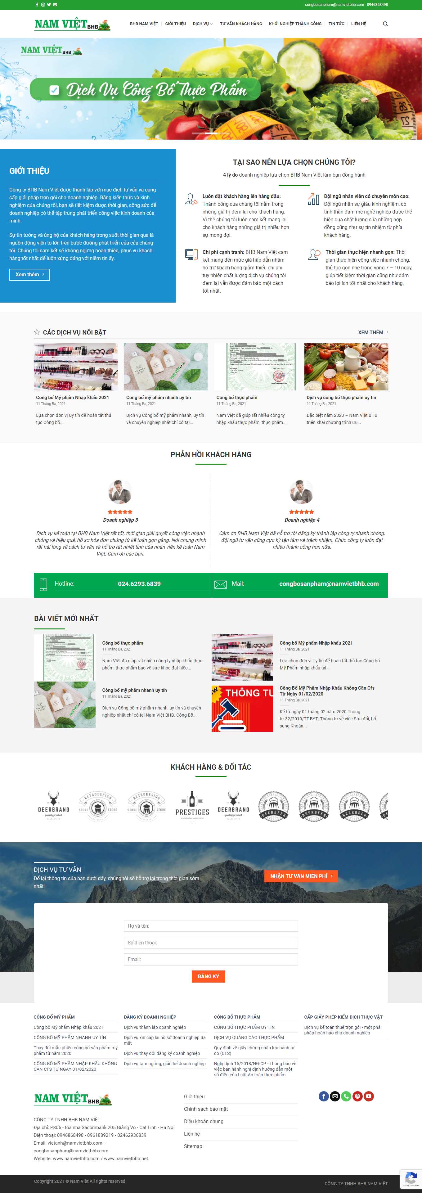 [giant] Thiết kế Website web quảng cáo google - namvietbhbcom