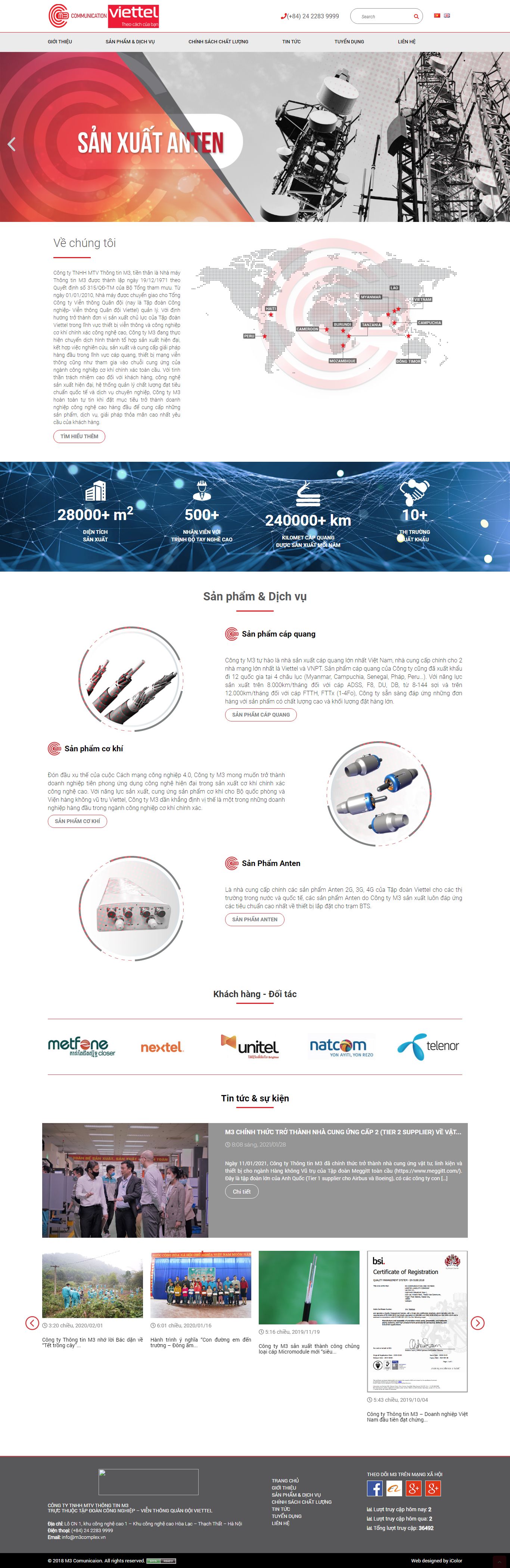 [ictnews] Thiết kế Website web viễn thông - wwwm3complexvn