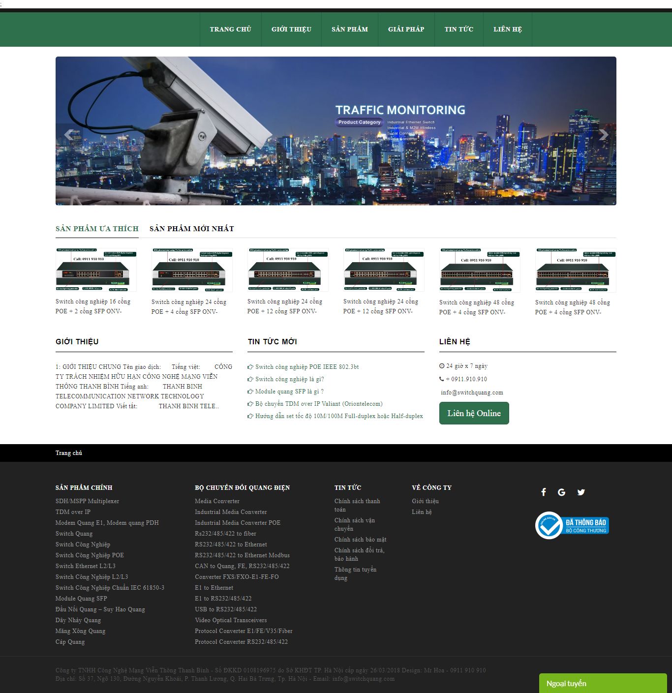 [ictnews] Thiết kế Website web viễn thông - switchquangcom