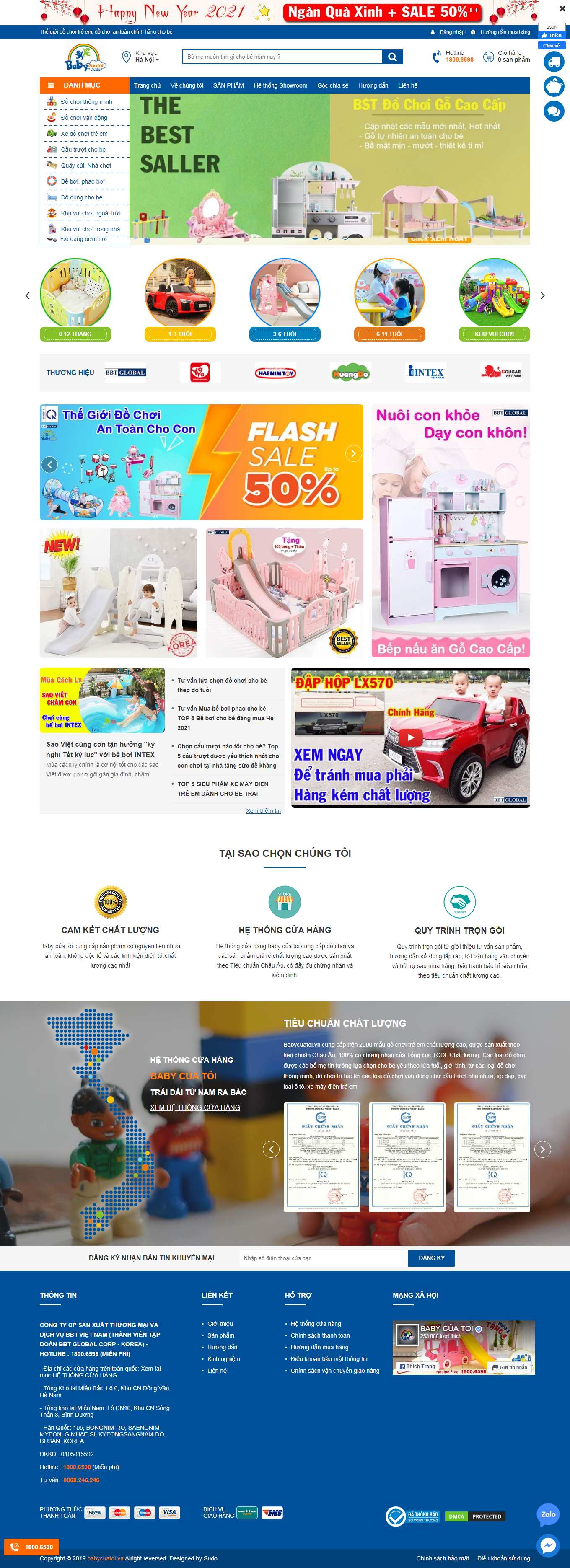 [vinalink] Thiết kế Website web quảng cáo facebook - babycuatoivn