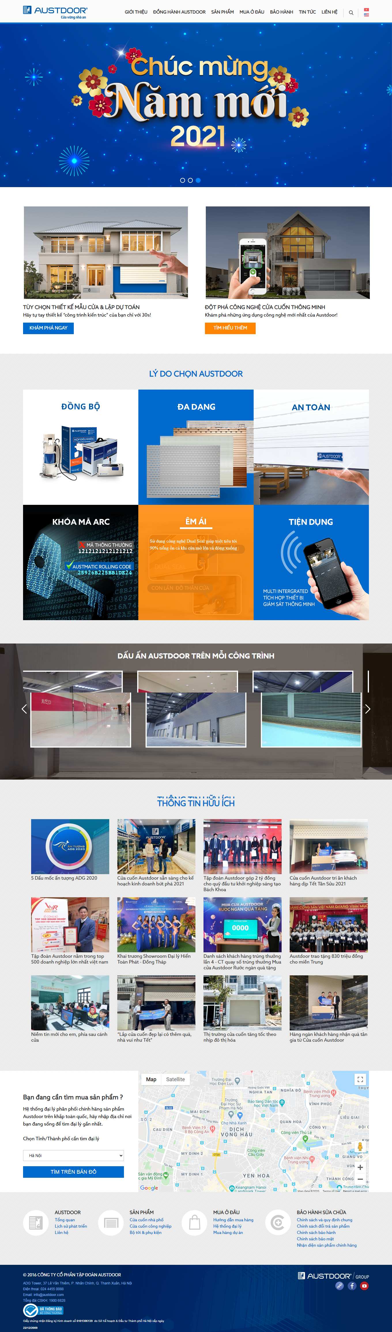 [vinalink] Thiết kế Website web quảng cáo facebook - austdoorcom