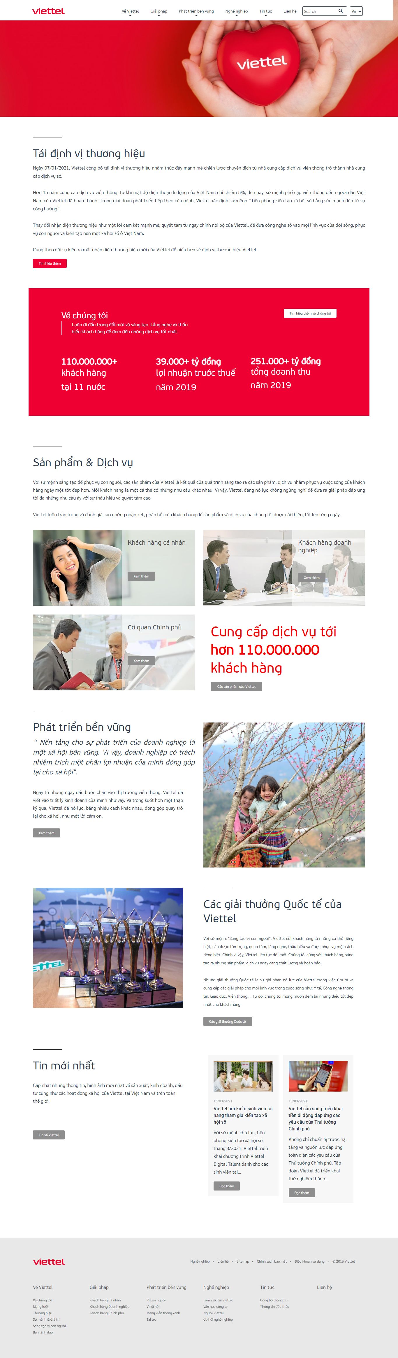 [ictnews] Thiết kế Website web viễn thông - viettelcomvn