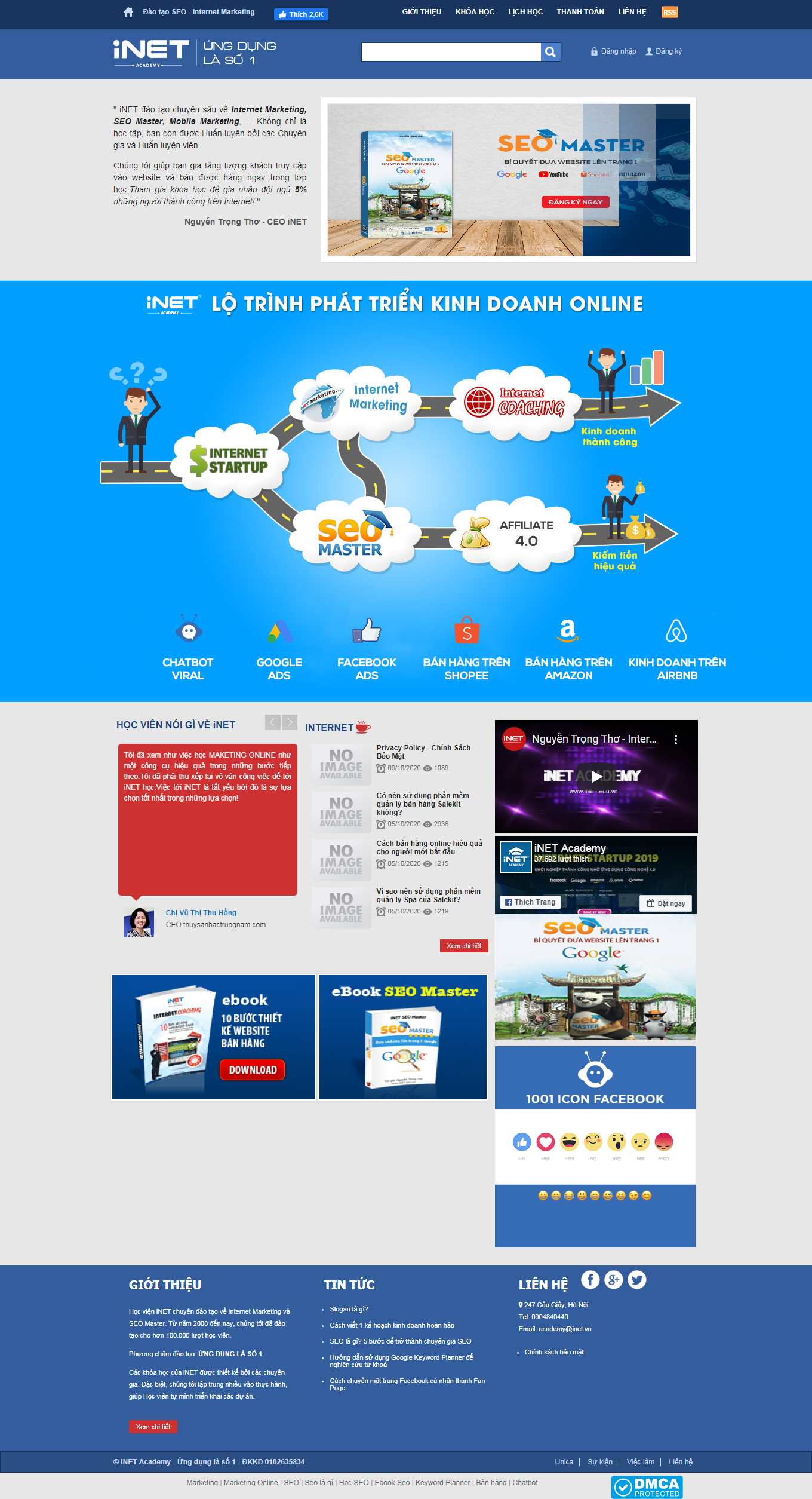 [procad] Thiết kế Website web công nghệ thông tin - ineteduvn