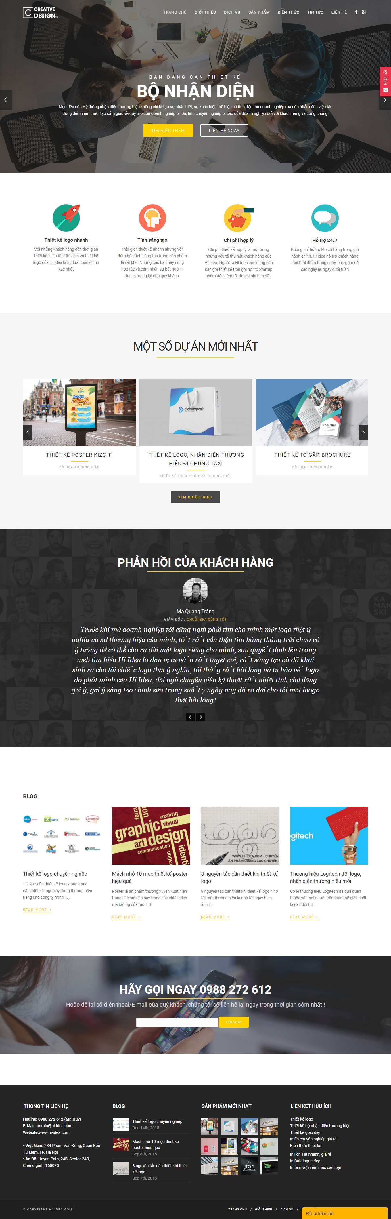 [toihocdohoa] Thiết kế Website web thiết kế đồ họa - hi-ideacom