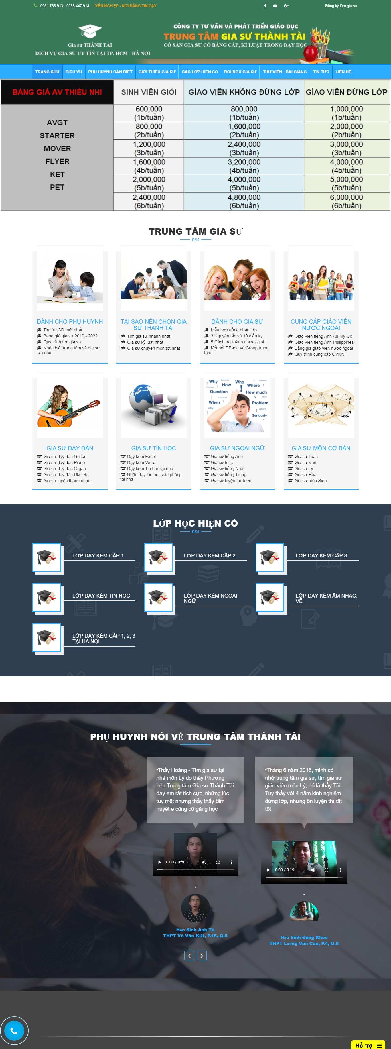 [giasudantri] Thiết kế Website web gia sư - giasuthanhtaicomvn