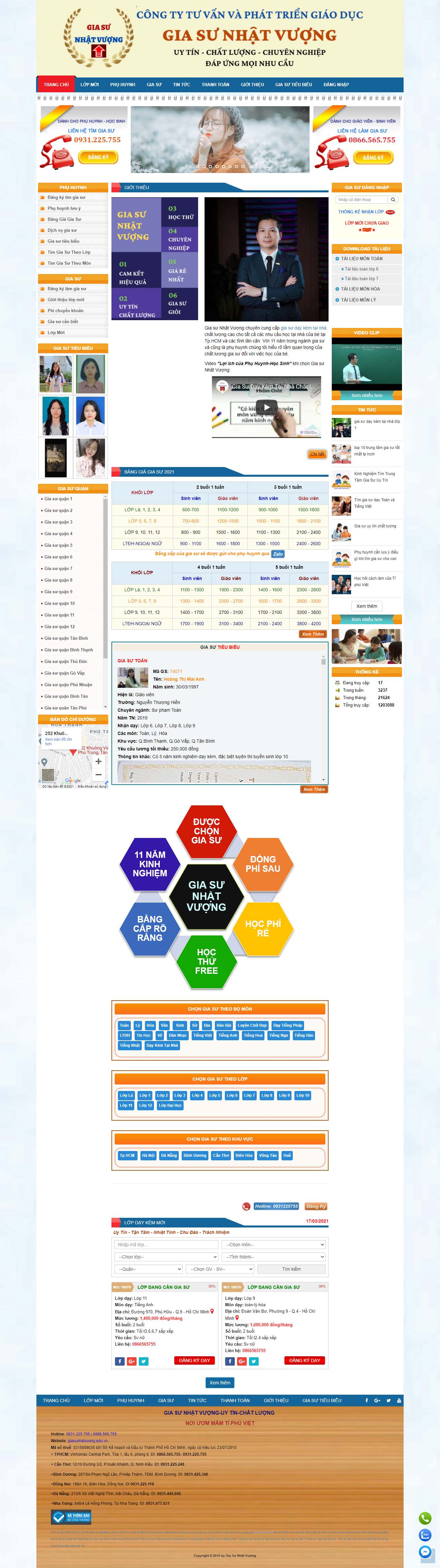[giasudantri] Thiết kế Website web gia sư - giasunhatvuongeduvn