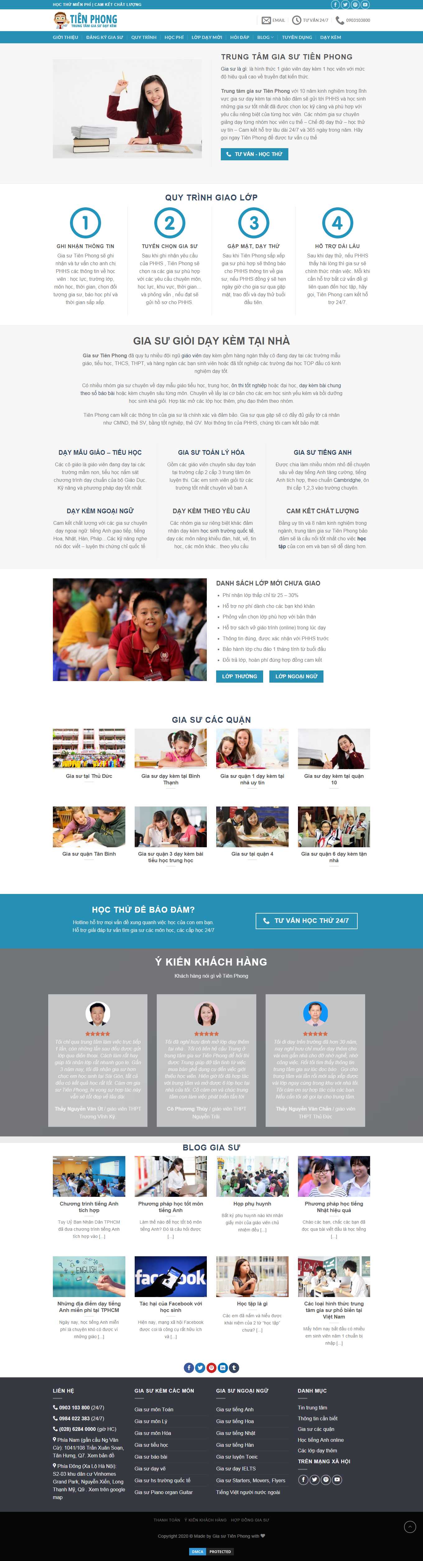 [giasudantri] Thiết kế Website web gia sư - giasutienphongcomvn