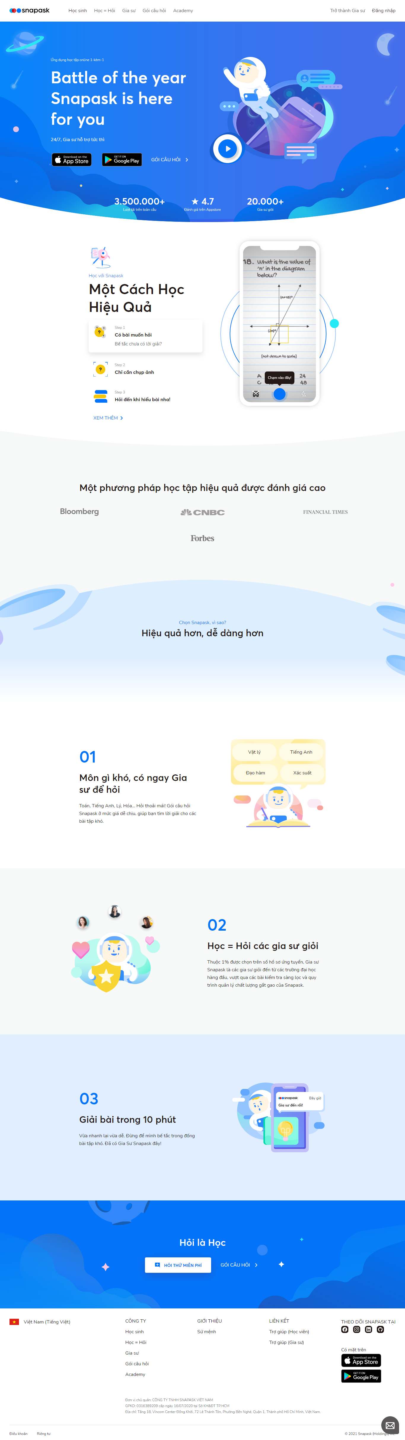 [giasudantri] Thiết kế Website web gia sư - snapaskcom