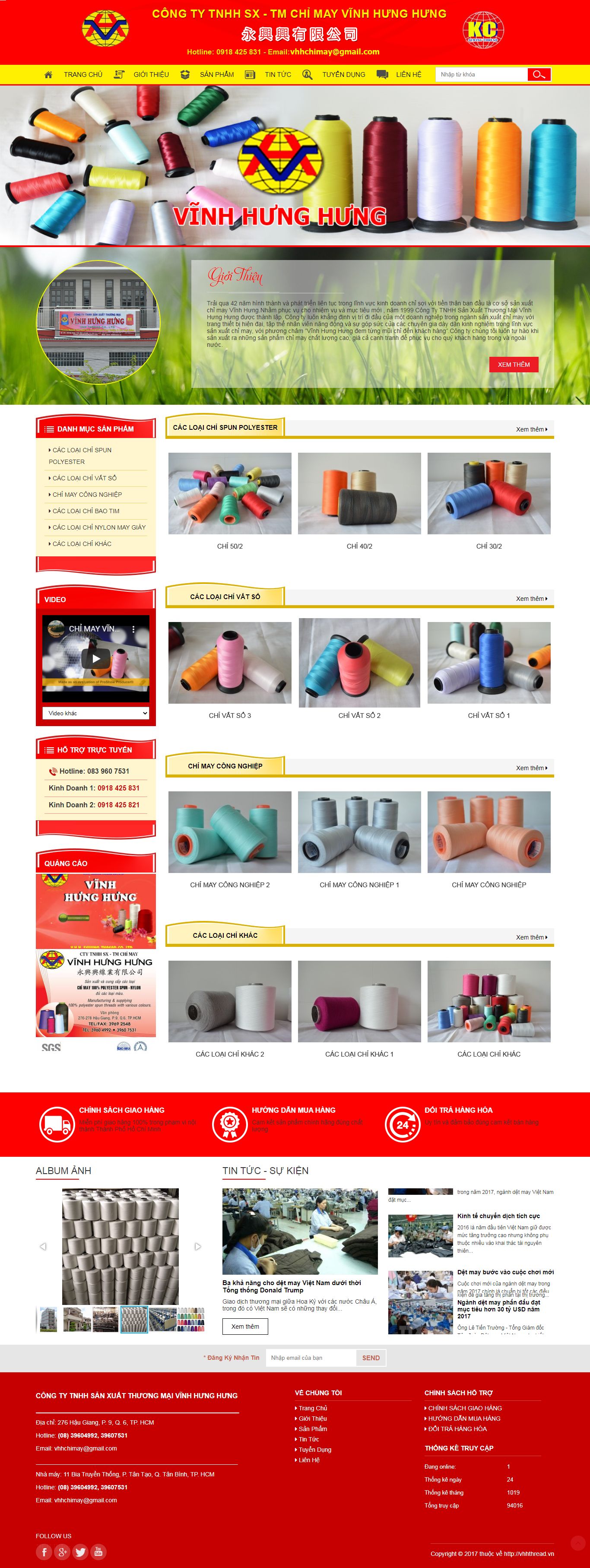 [hawater] Thiết kế Website web công ty - vhhthreadvn