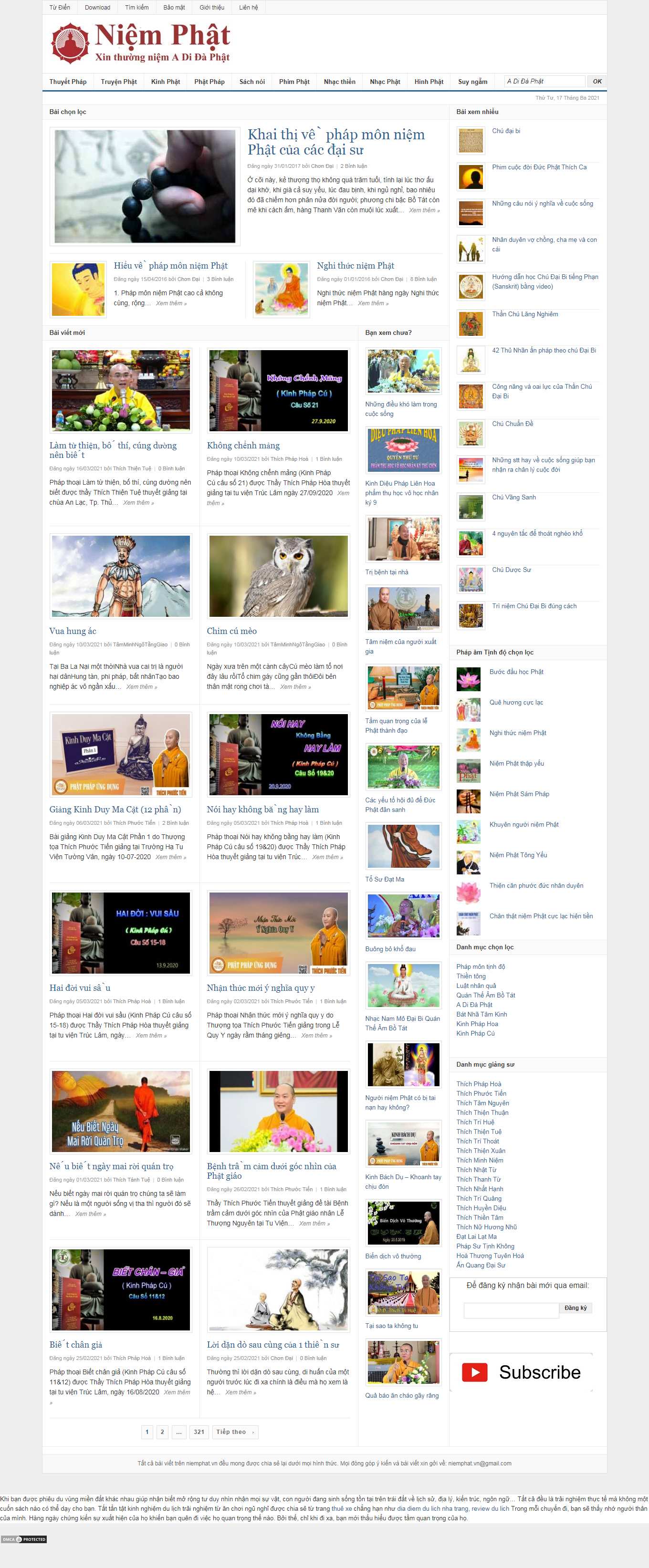 [phatgiaohue] Thiết kế Website web phật giáo - wwwniemphatvn