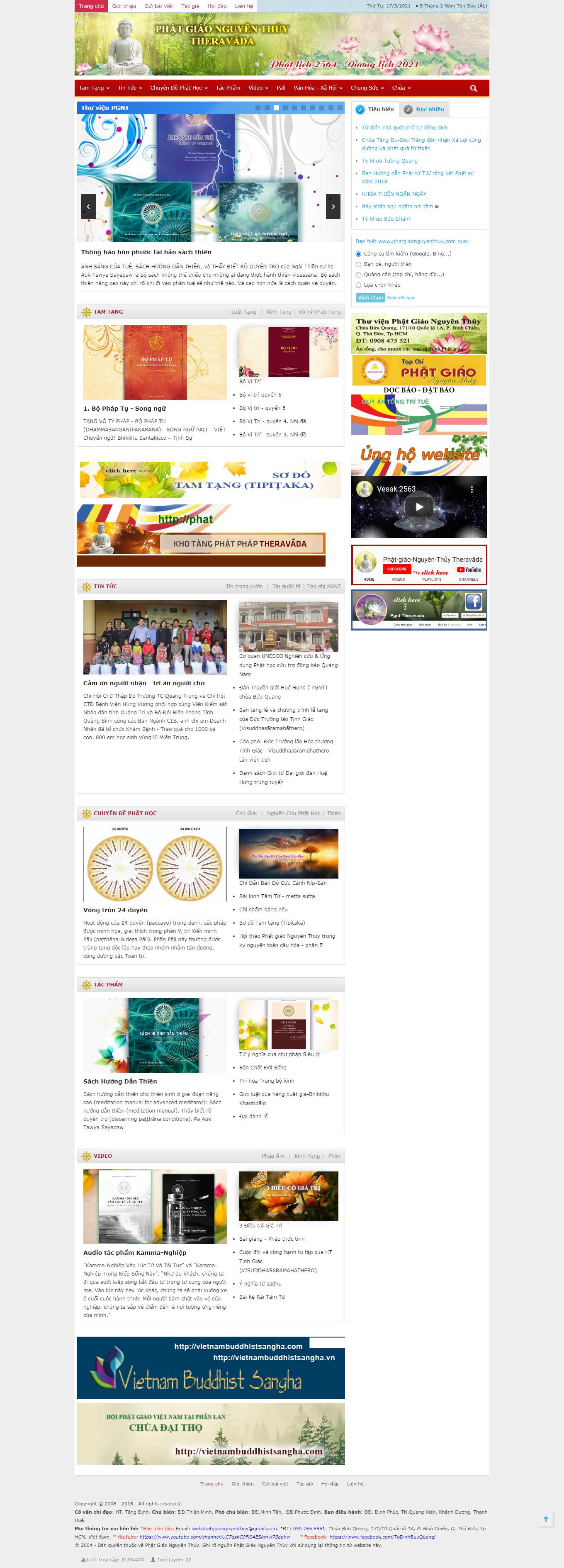 [phatgiaohue] Thiết kế Website web phật giáo - phatgiaonguyenthuycom