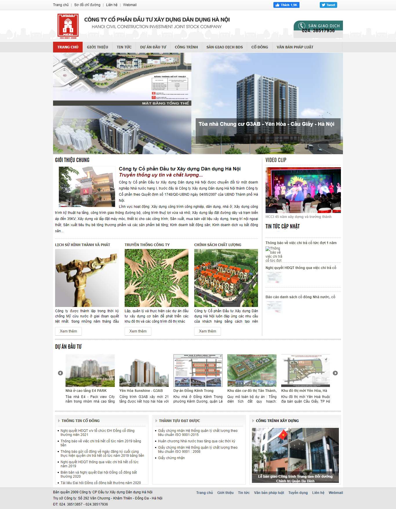 [hawater] Thiết kế Website web công ty - hccicomvn