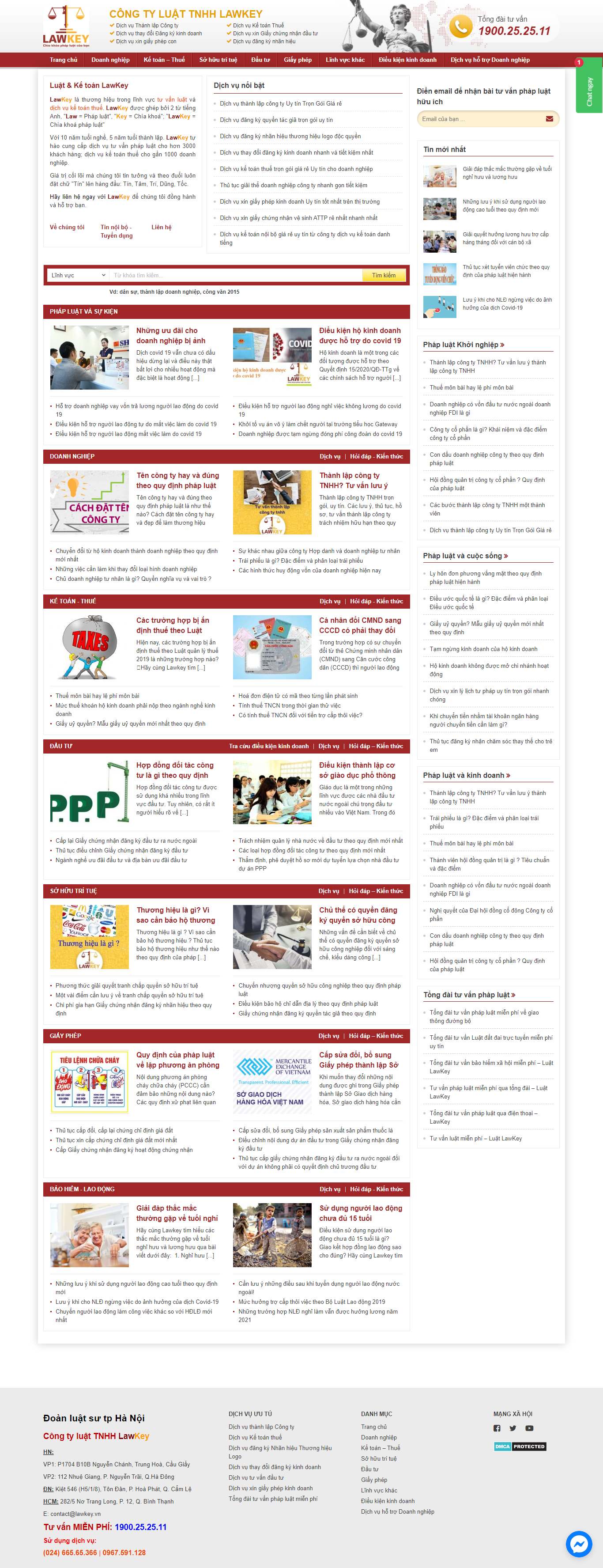 [alona] Thiết kế Website web giới thiệu công ty - lawkeyvn