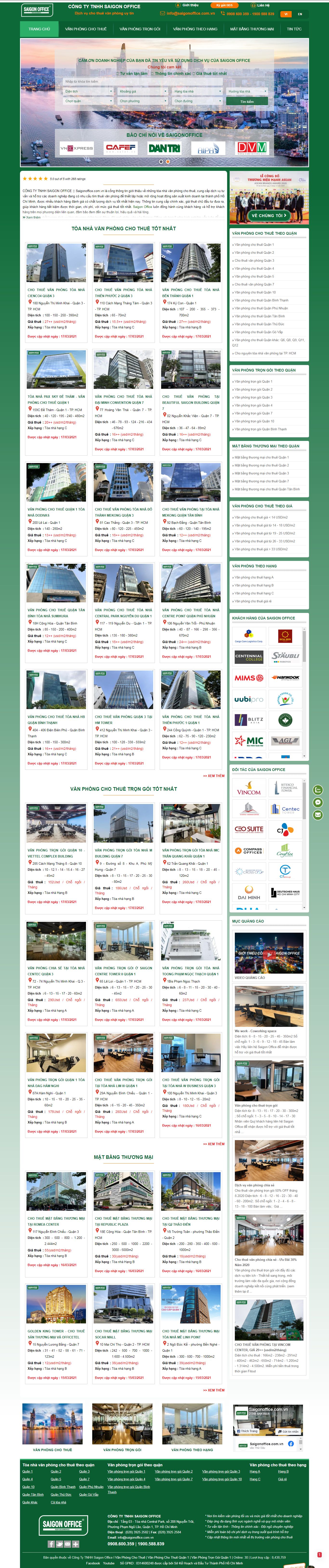 [phucdat] Thiết kế Website web bất động sản - saigonofficecomvn