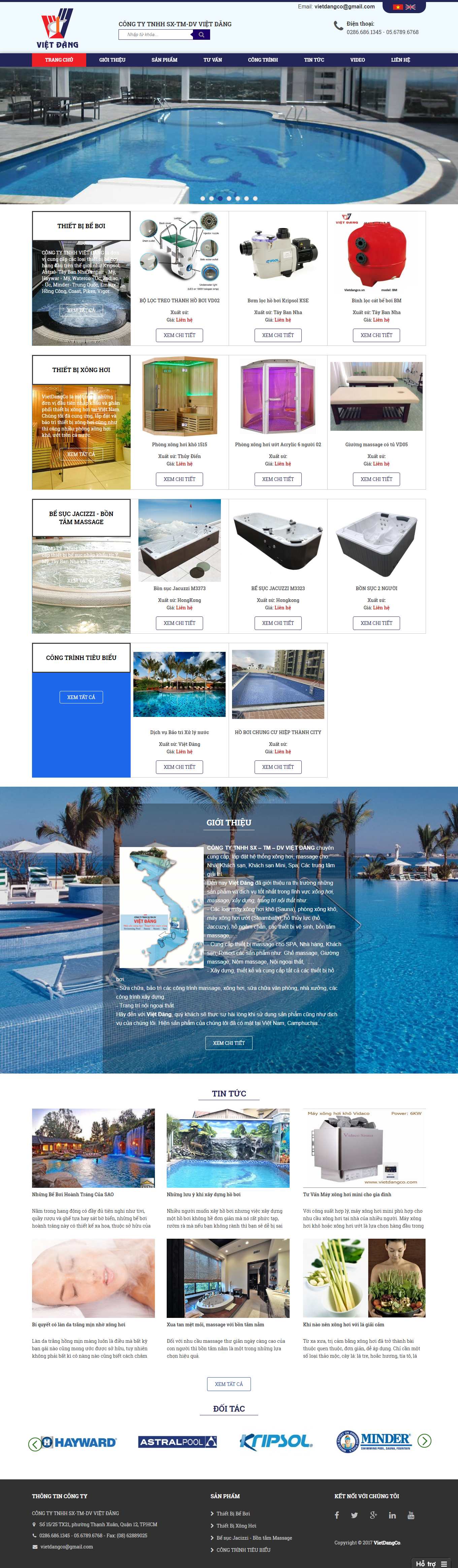 [beboithongminh] Thiết kế Website web bể bơi - vietdangcovn