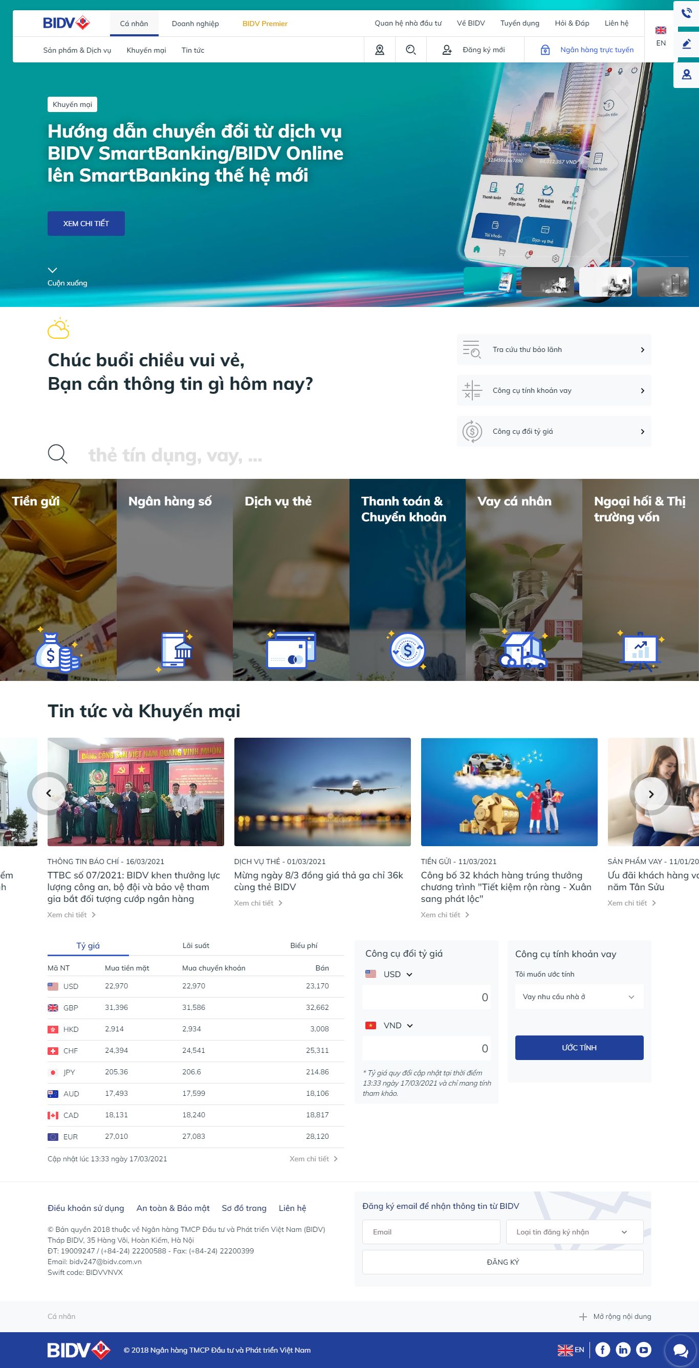 [portal] Thiết kế Website web tài chính - wwwbidvcomvn