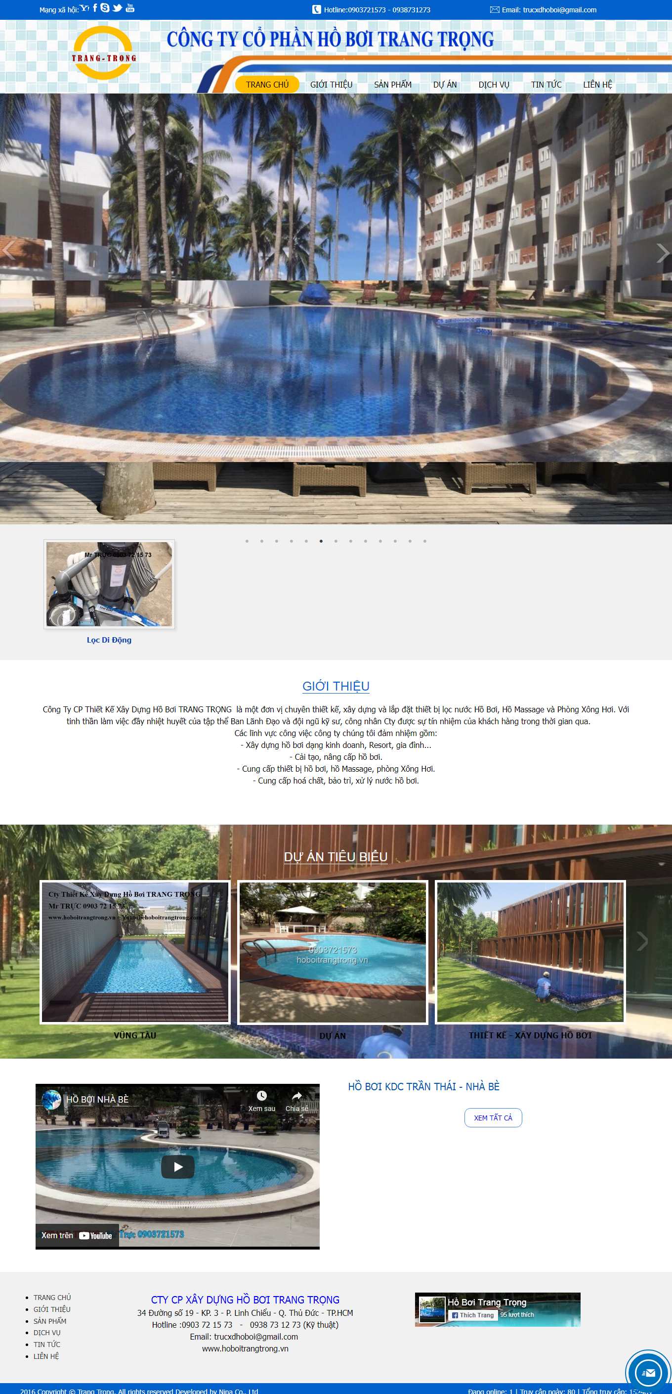 [beboithongminh] Thiết kế Website web bể bơi - hoboitrangtrongvn