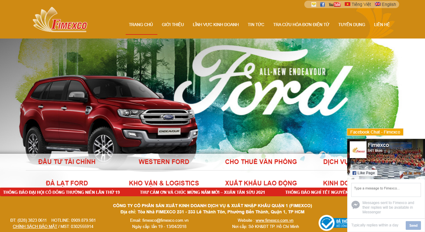 [portal] Thiết kế Website web tài chính - fimexcocomvn