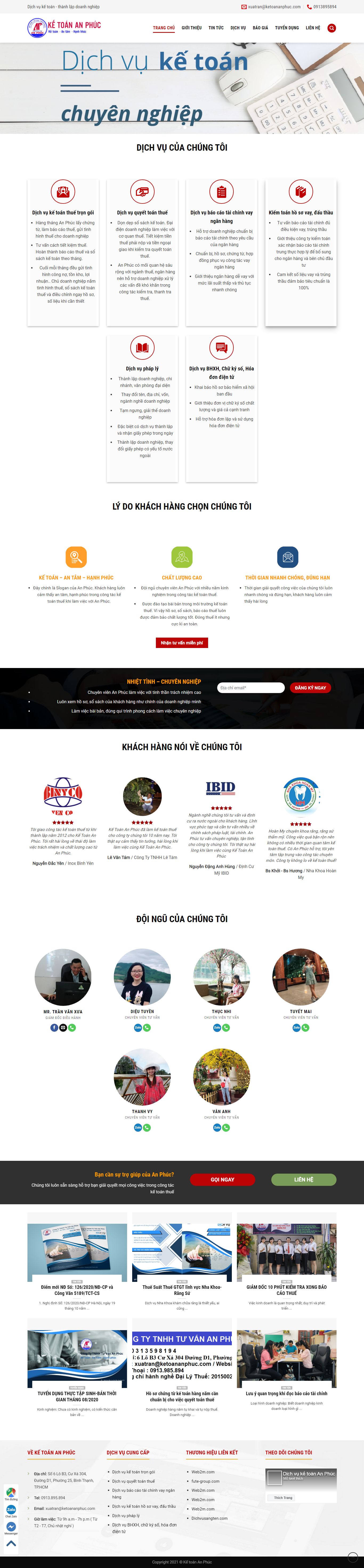 [taf] Thiết kế Website web kế toán - ketoananphuccom