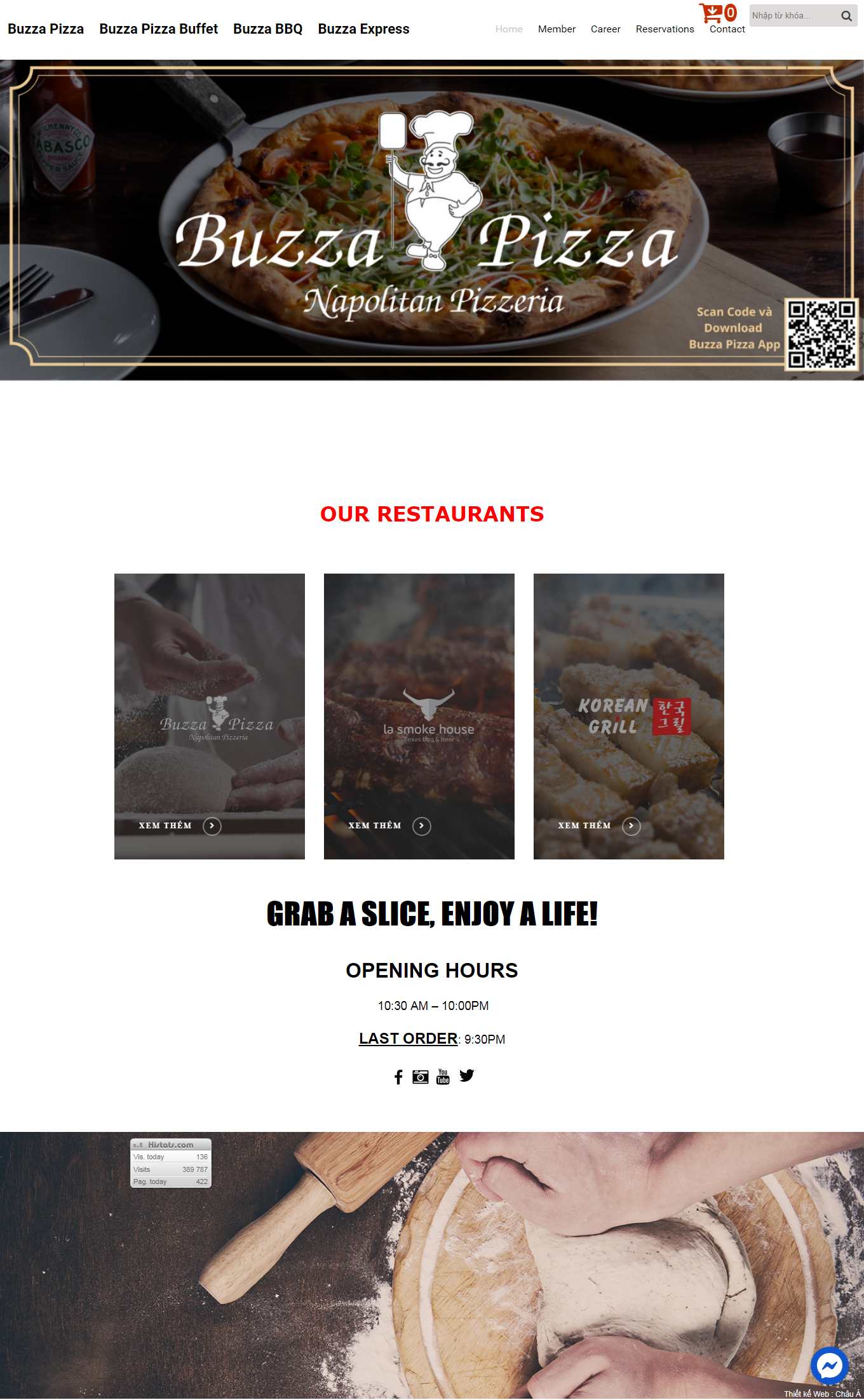 [hotwok] Thiết kế Website web bán đồ ăn vặt - wwwbuzzapizzavn