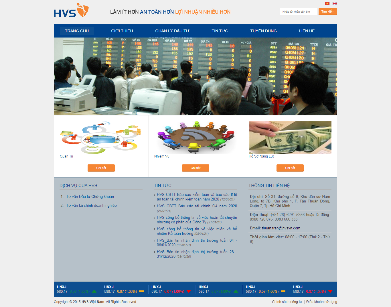 [vndirect] Thiết kế Website web chứng khoán - hvsvncom
