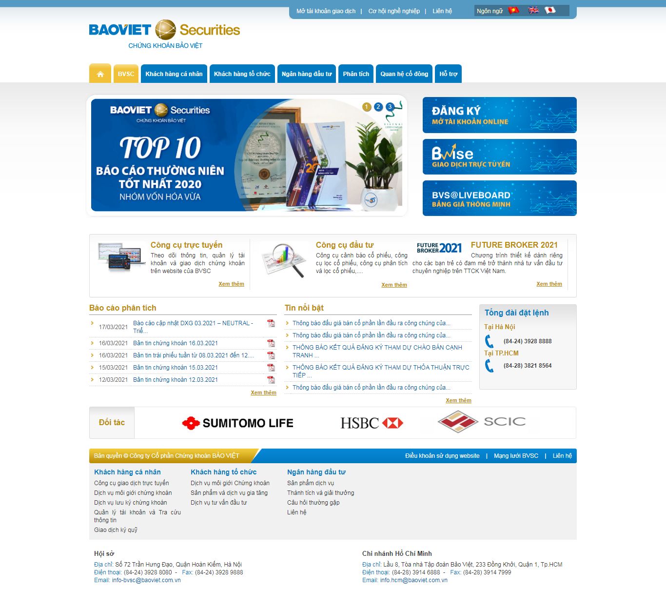 [vndirect] Thiết kế Website web chứng khoán - bvsccomvn