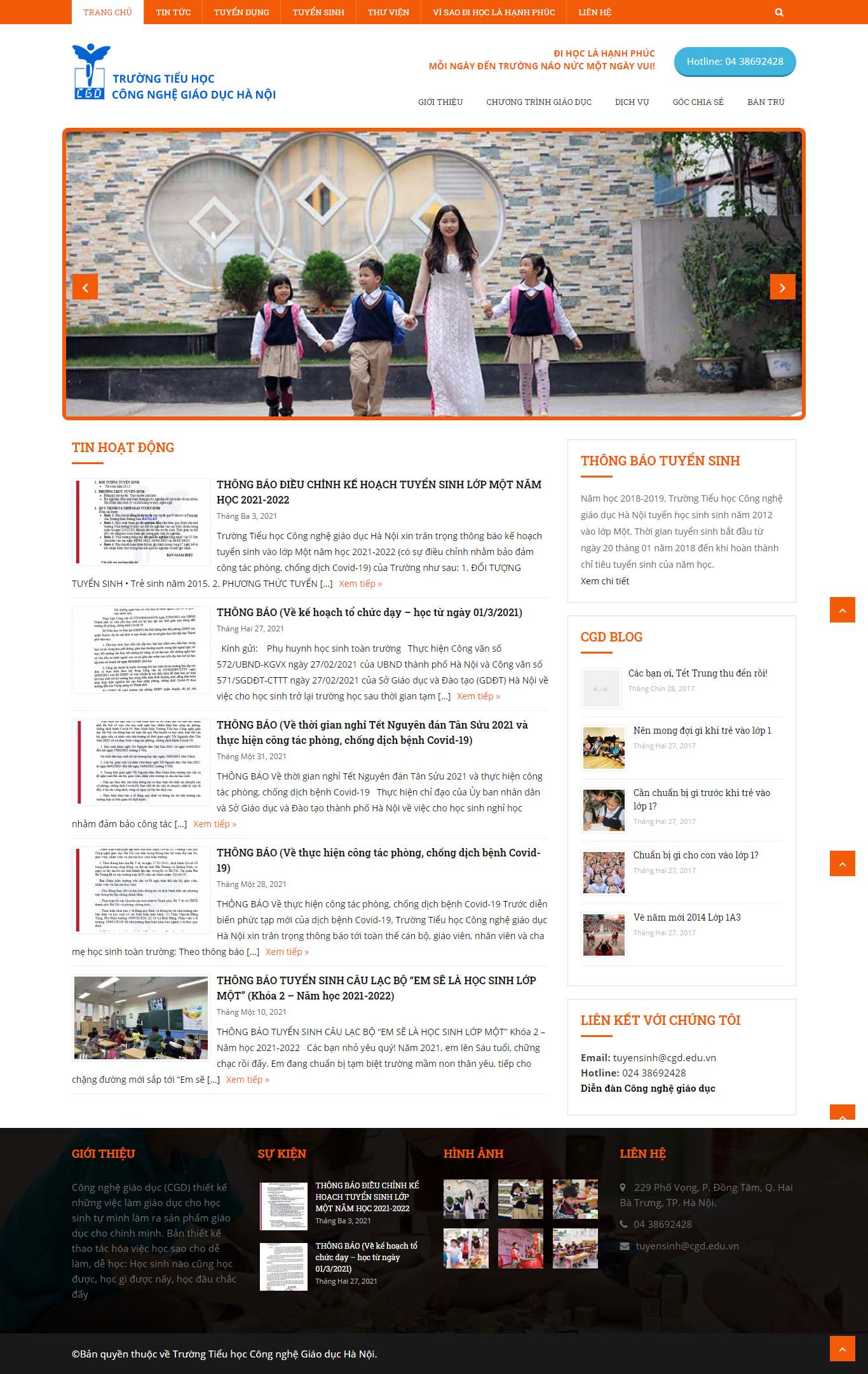 [nguyensieu] Thiết kế Website web trường cấp 1 - cgdeduvn